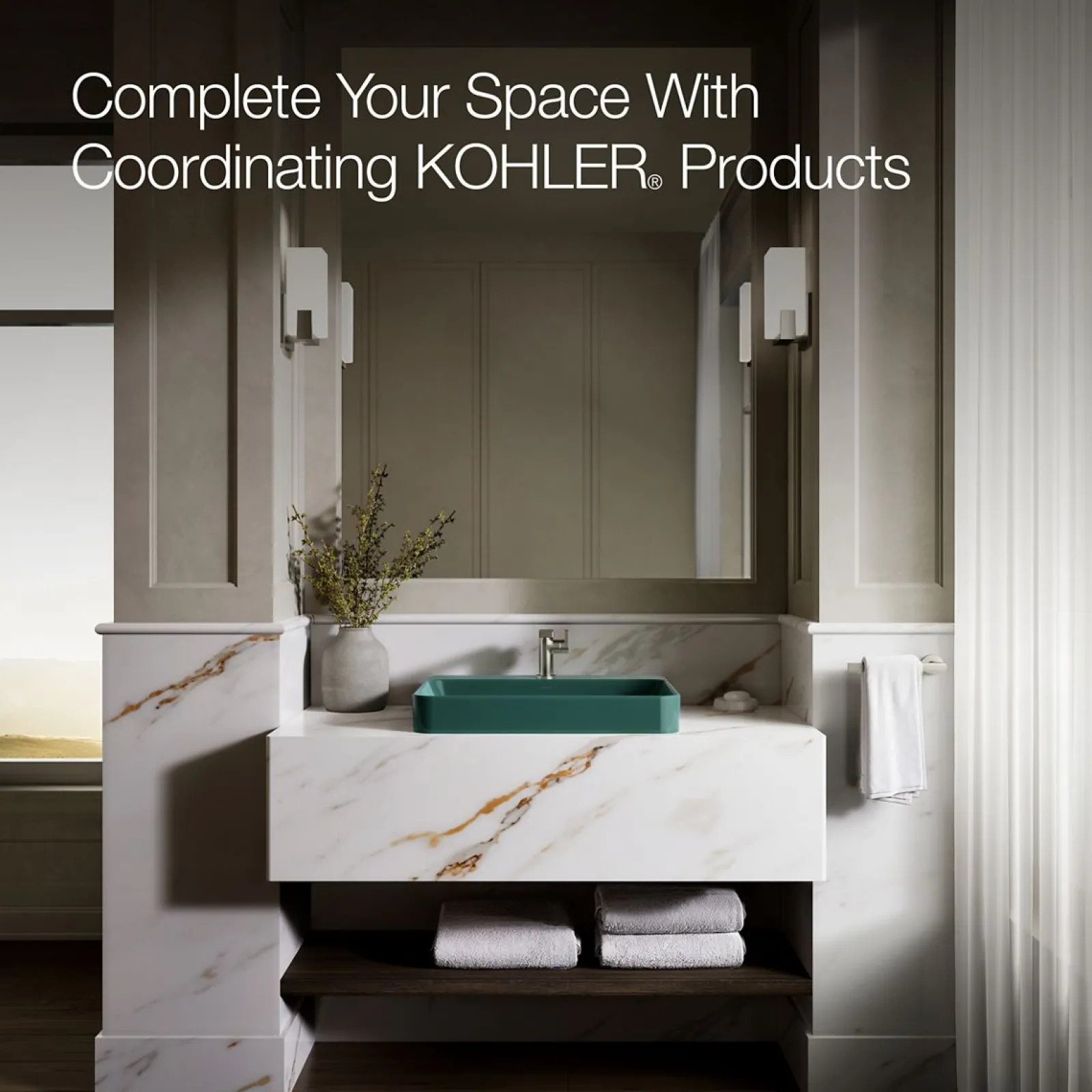 23" rectangular vessel bathroom sink^Kohler Hot