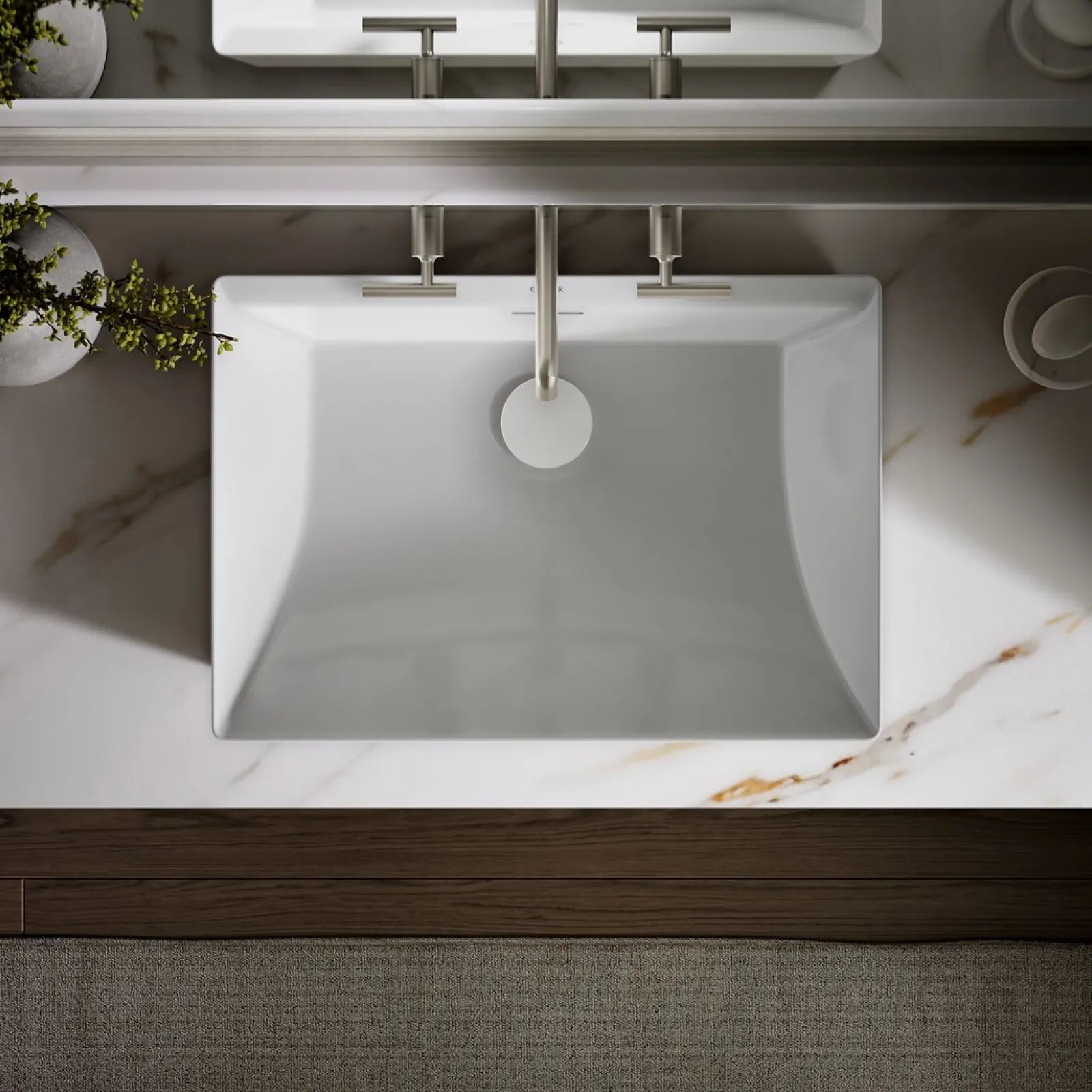 23" rectangular vessel bathroom sink^Kohler