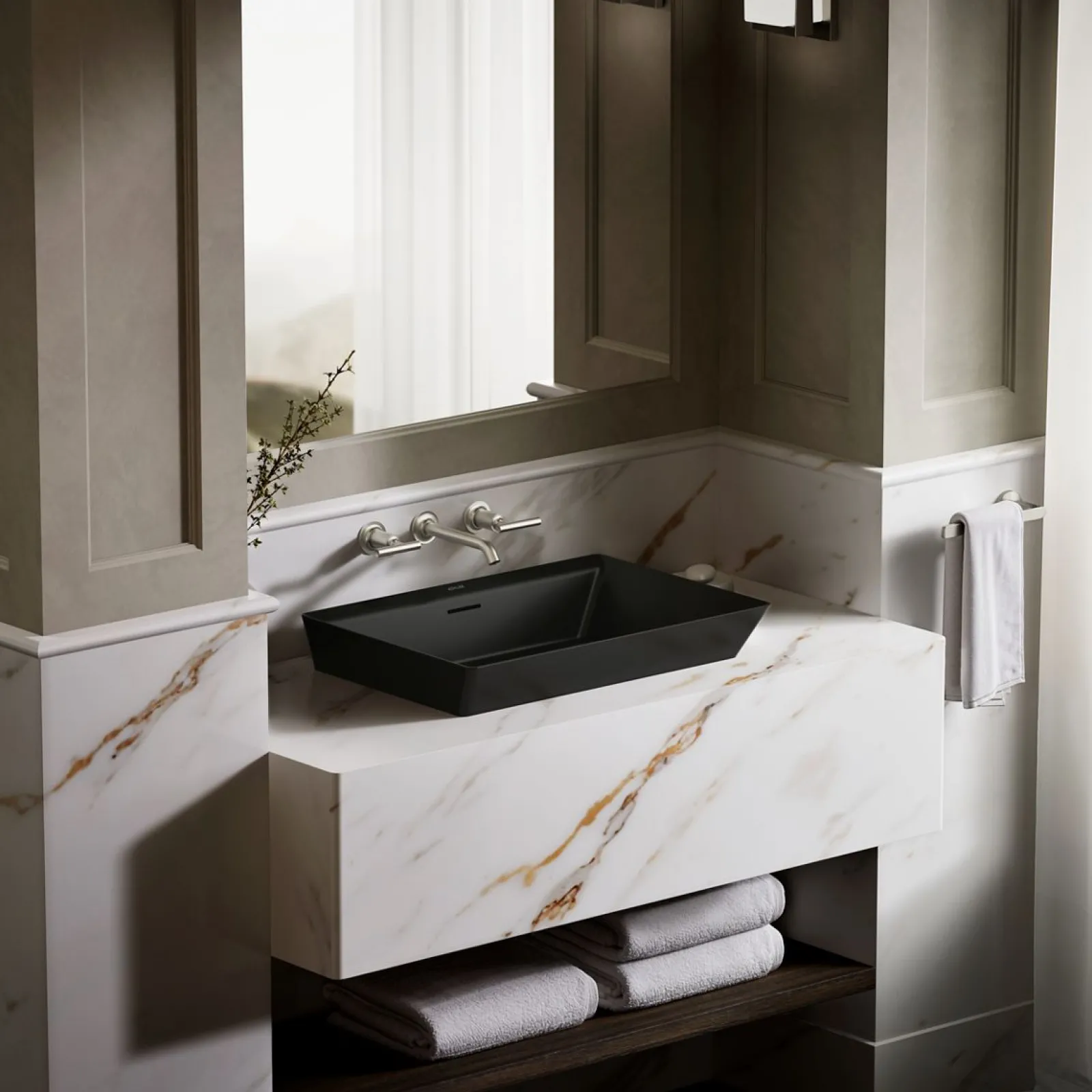 23" rectangular vessel bathroom sink^Kohler