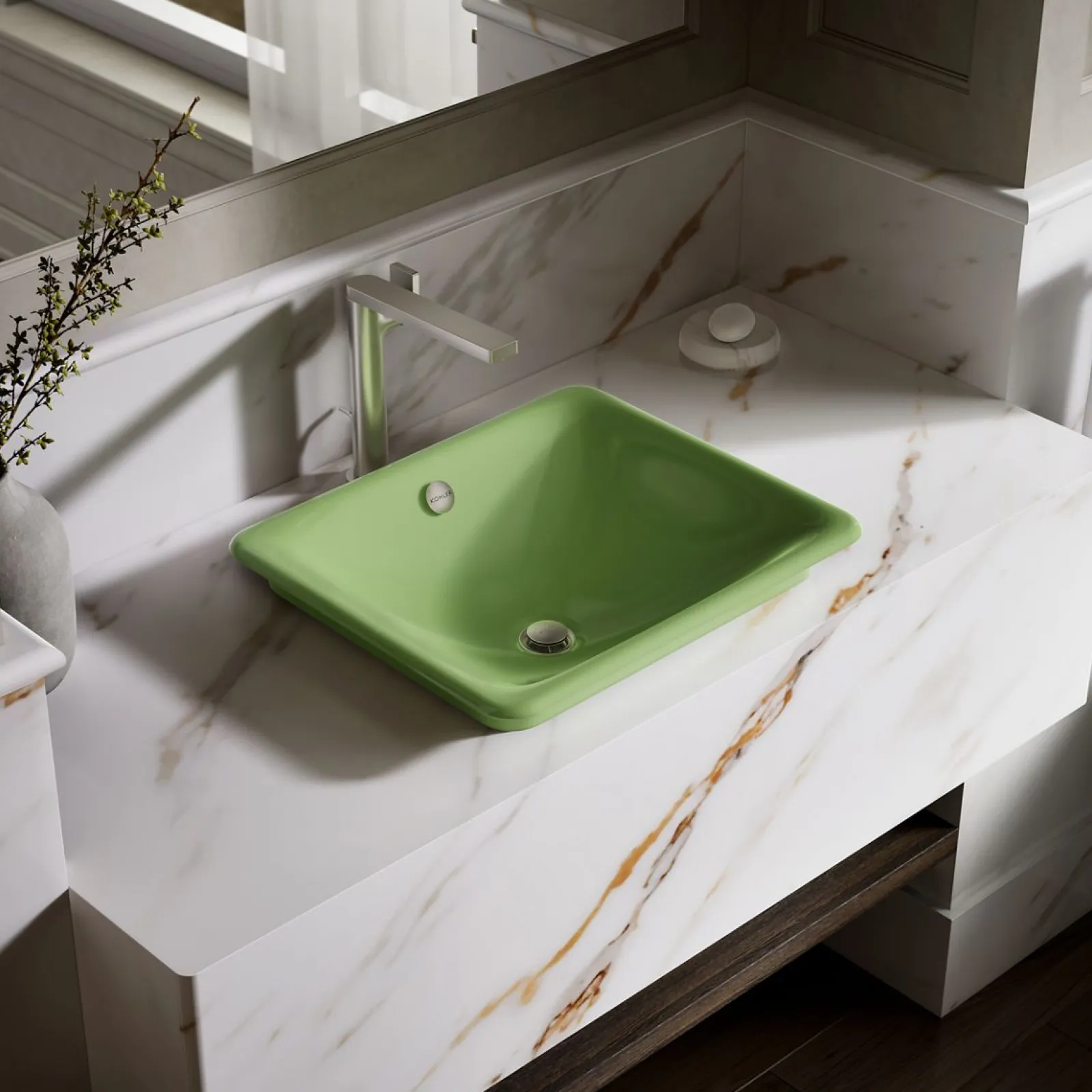 18-1/2" rectangular vessel bathroom sink^Kohler