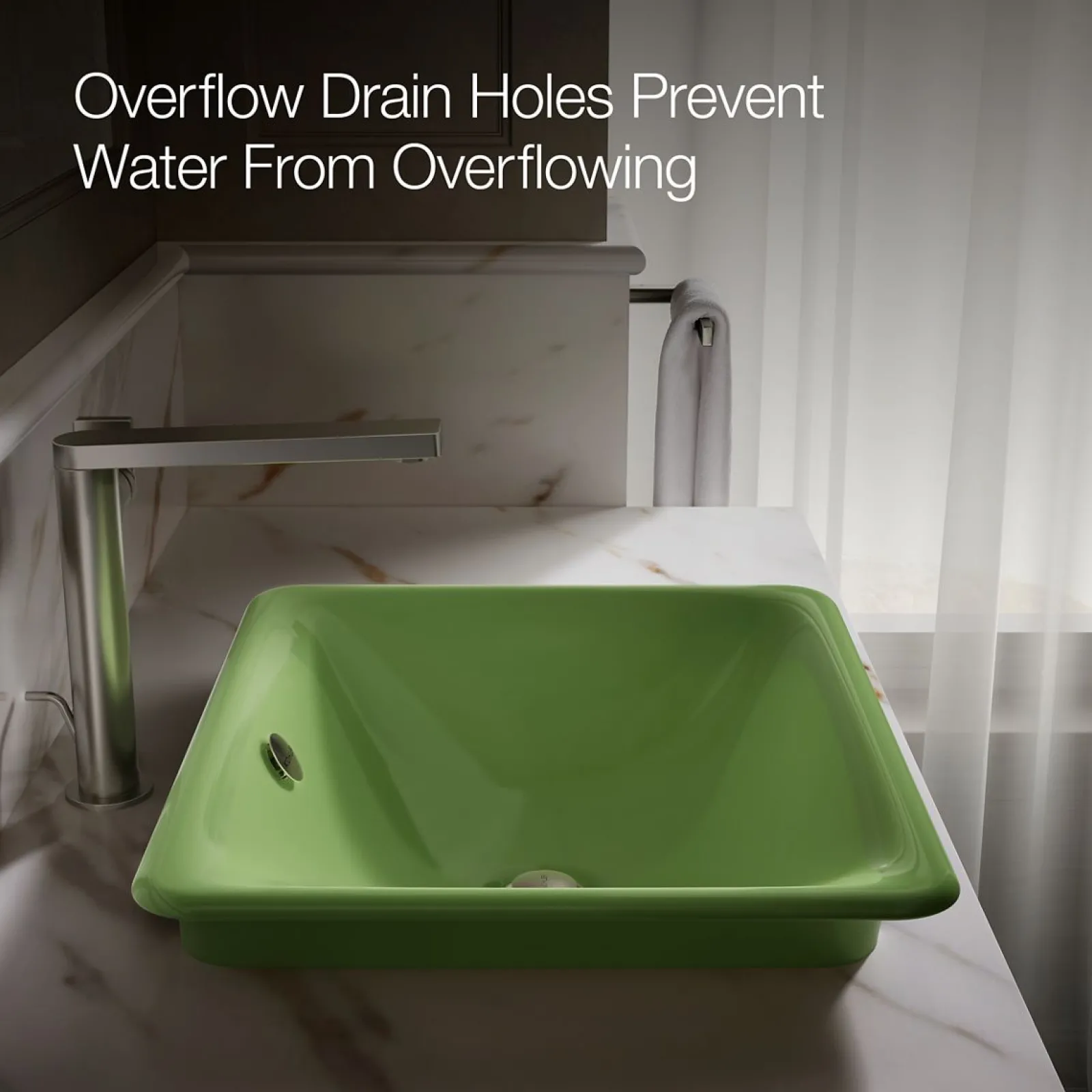 18-1/2" rectangular vessel bathroom sink^Kohler