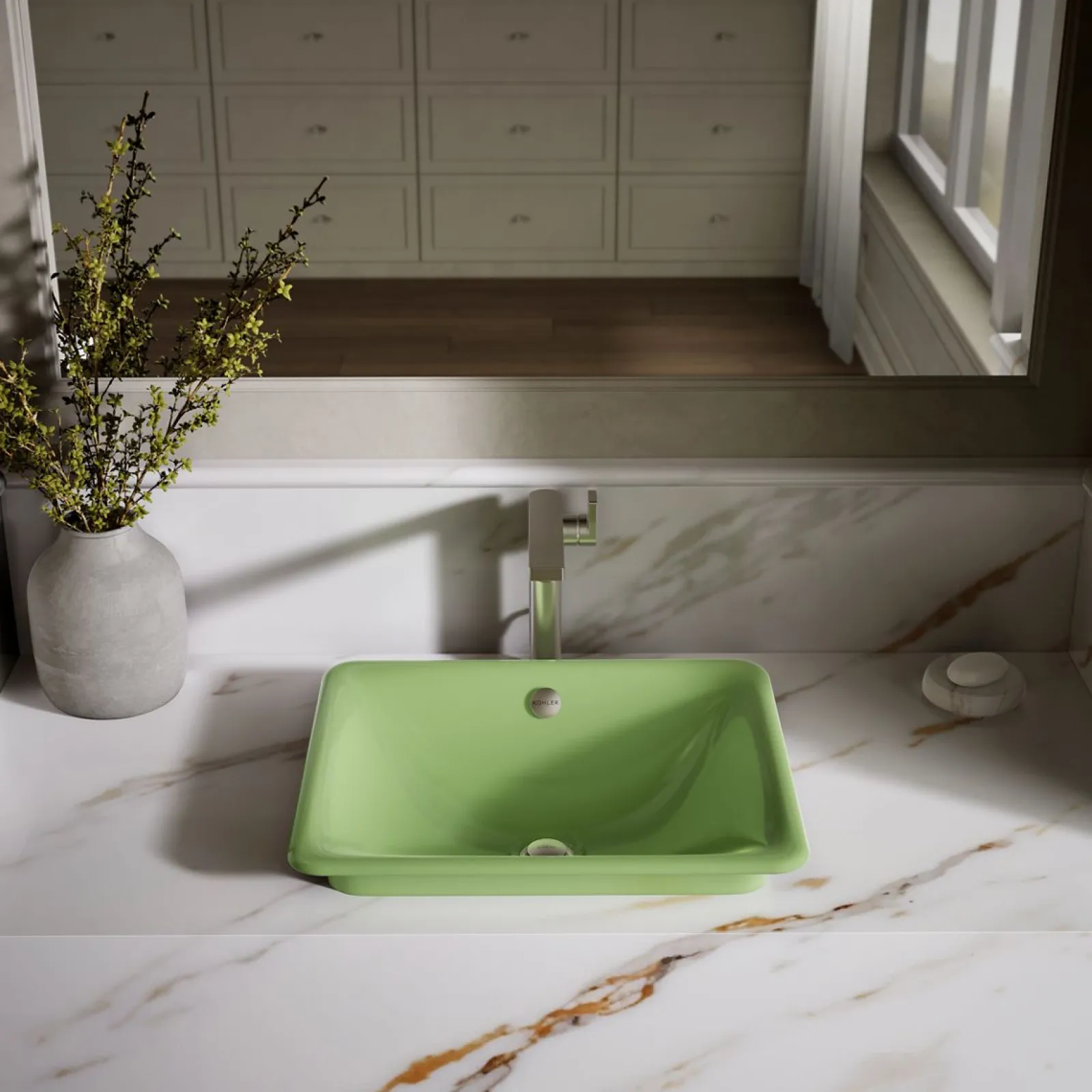 18-1/2" rectangular vessel bathroom sink^Kohler