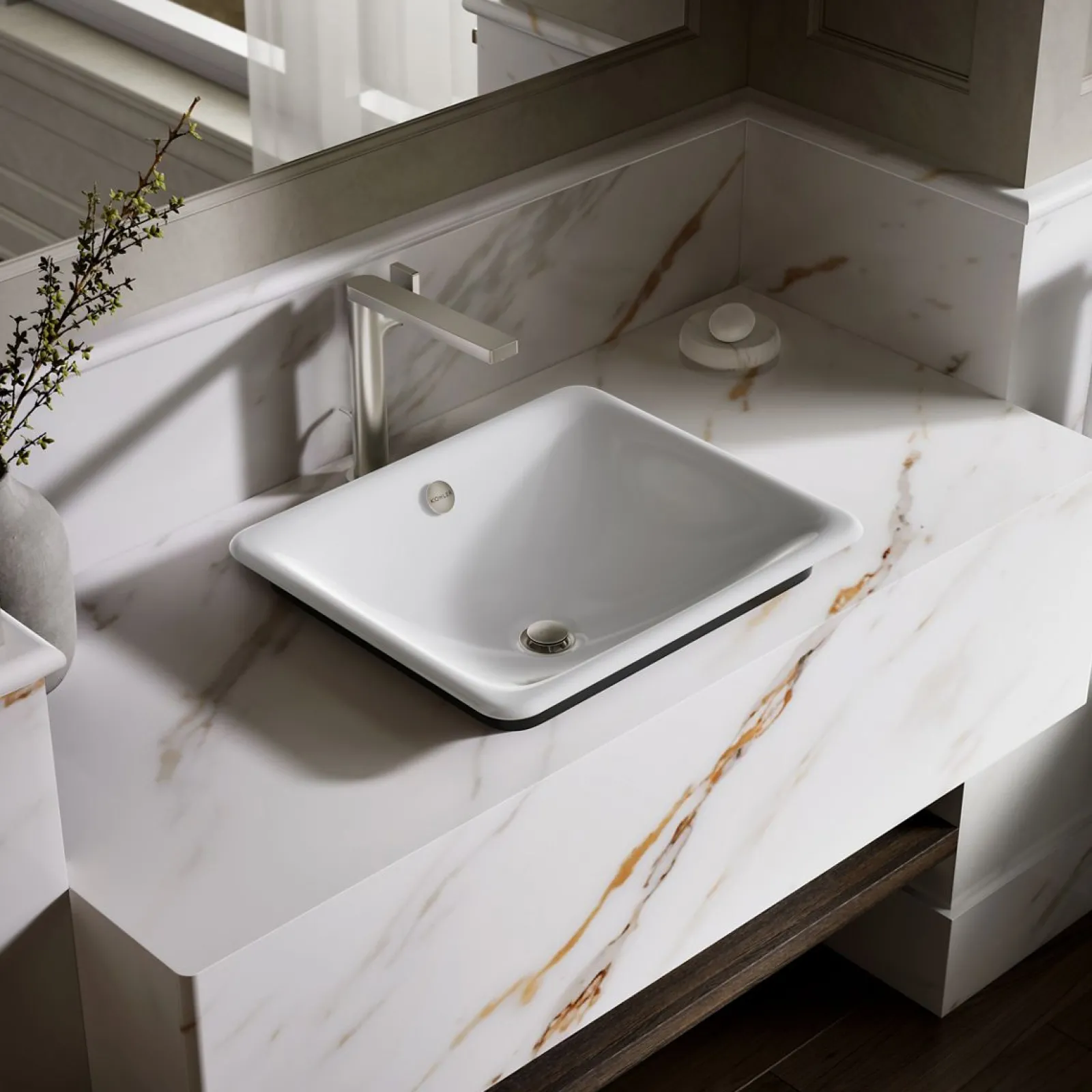 18-1/2" rectangular vessel bathroom sink^Kohler Outlet