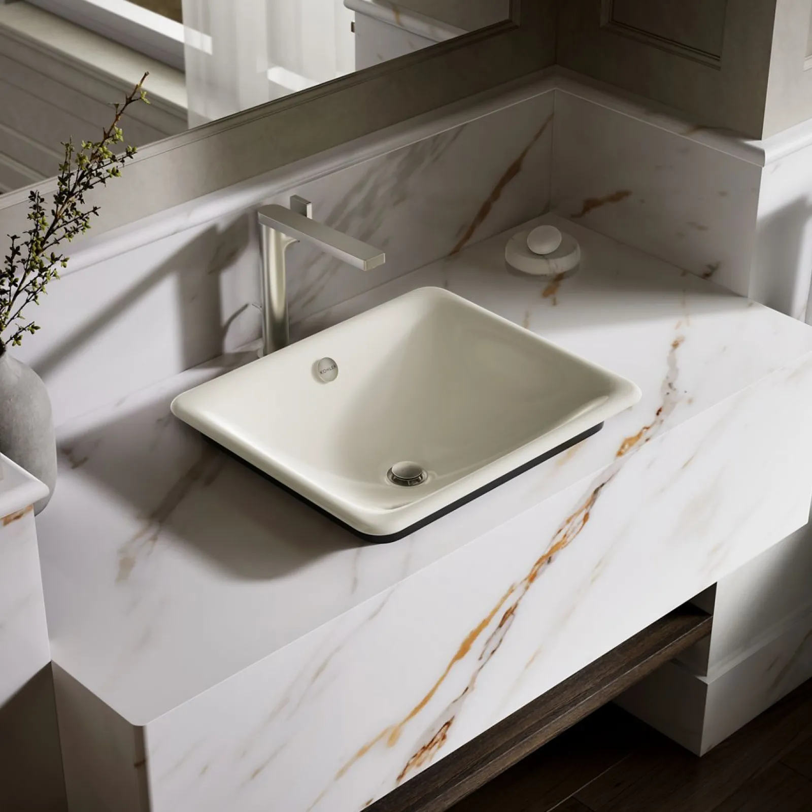 18-1/2" rectangular vessel bathroom sink^Kohler Outlet