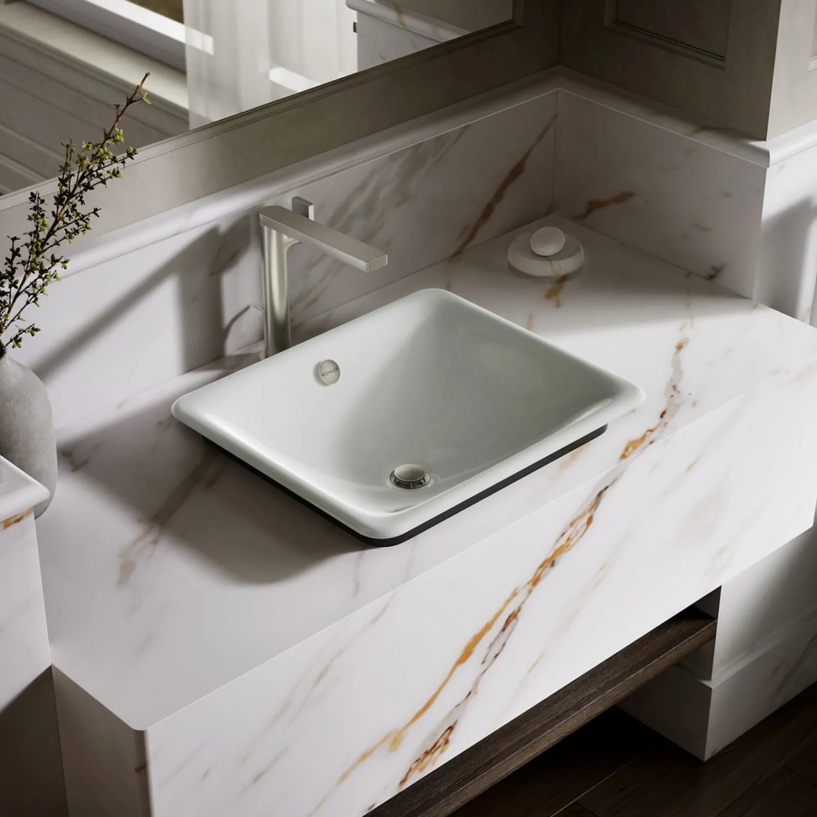 18-1/2" rectangular vessel bathroom sink^Kohler Outlet