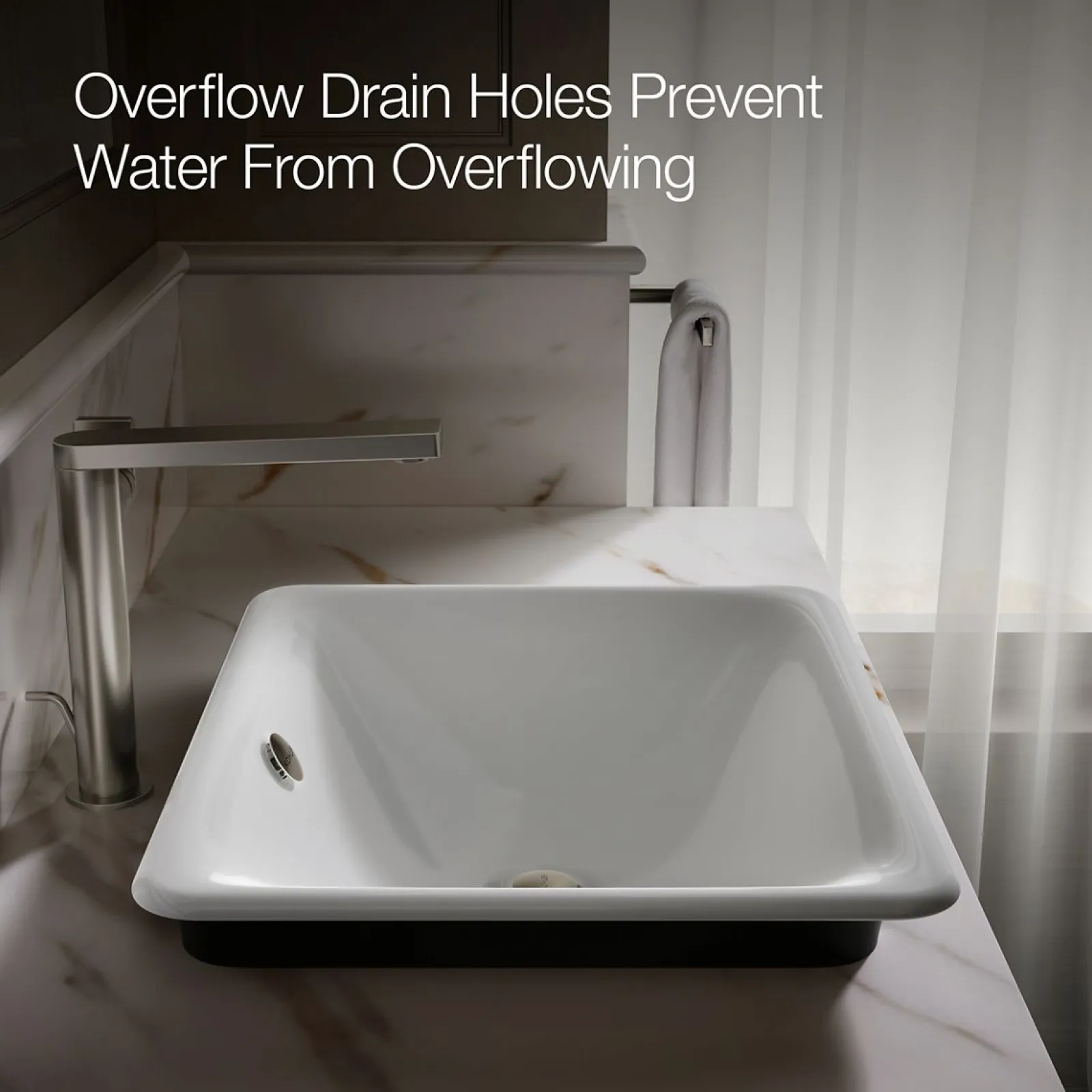 18-1/2" rectangular vessel bathroom sink^Kohler Outlet
