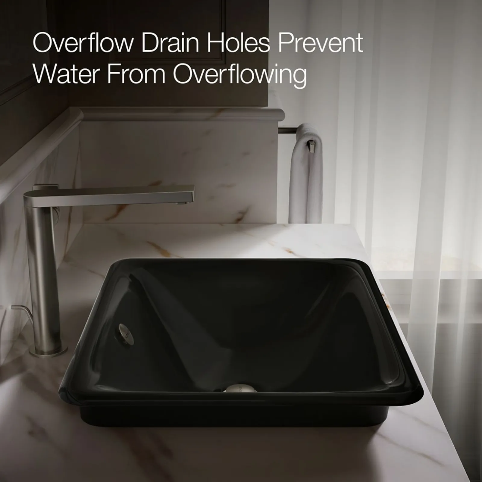 18-1/2" rectangular vessel bathroom sink^Kohler Outlet