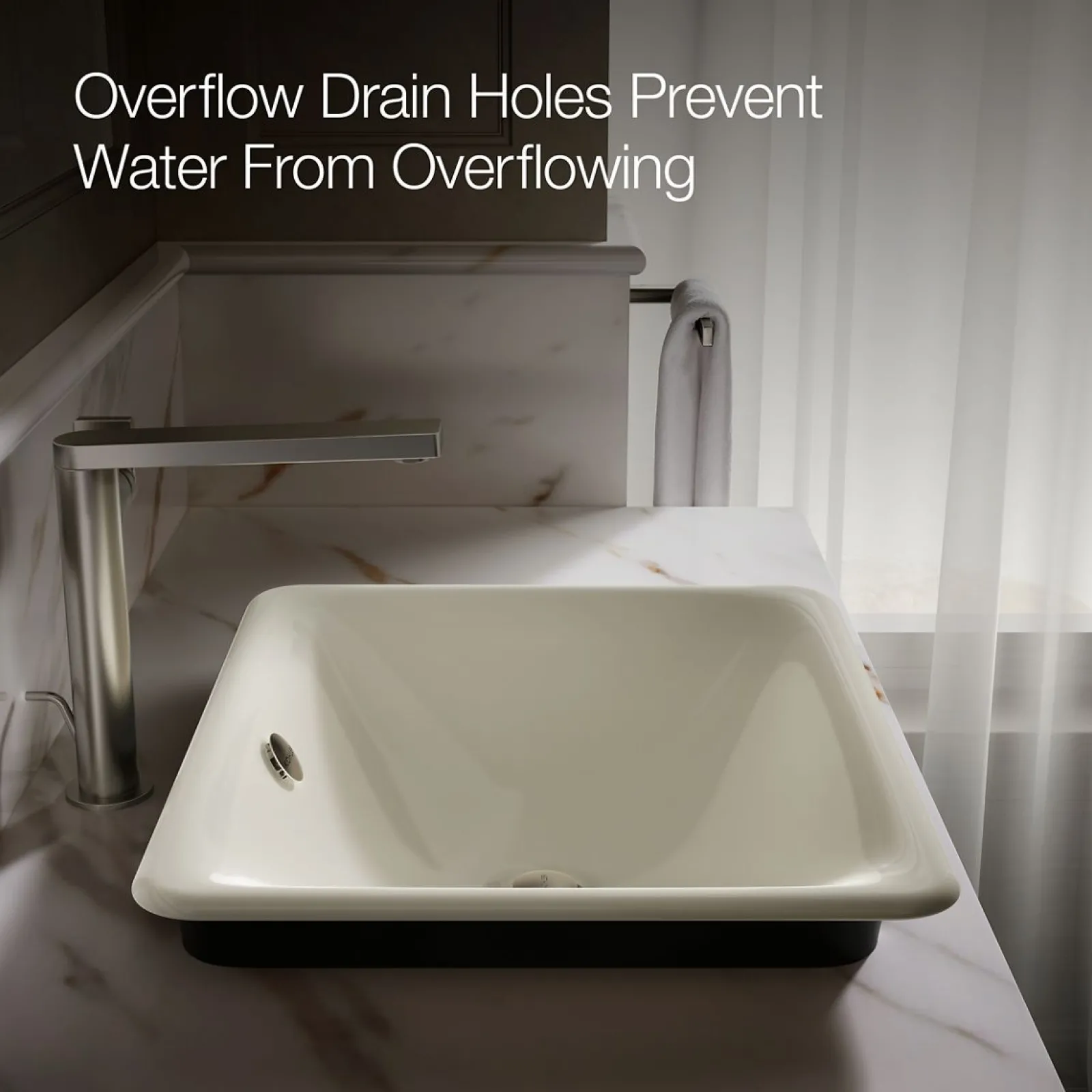 18-1/2" rectangular vessel bathroom sink^Kohler Outlet