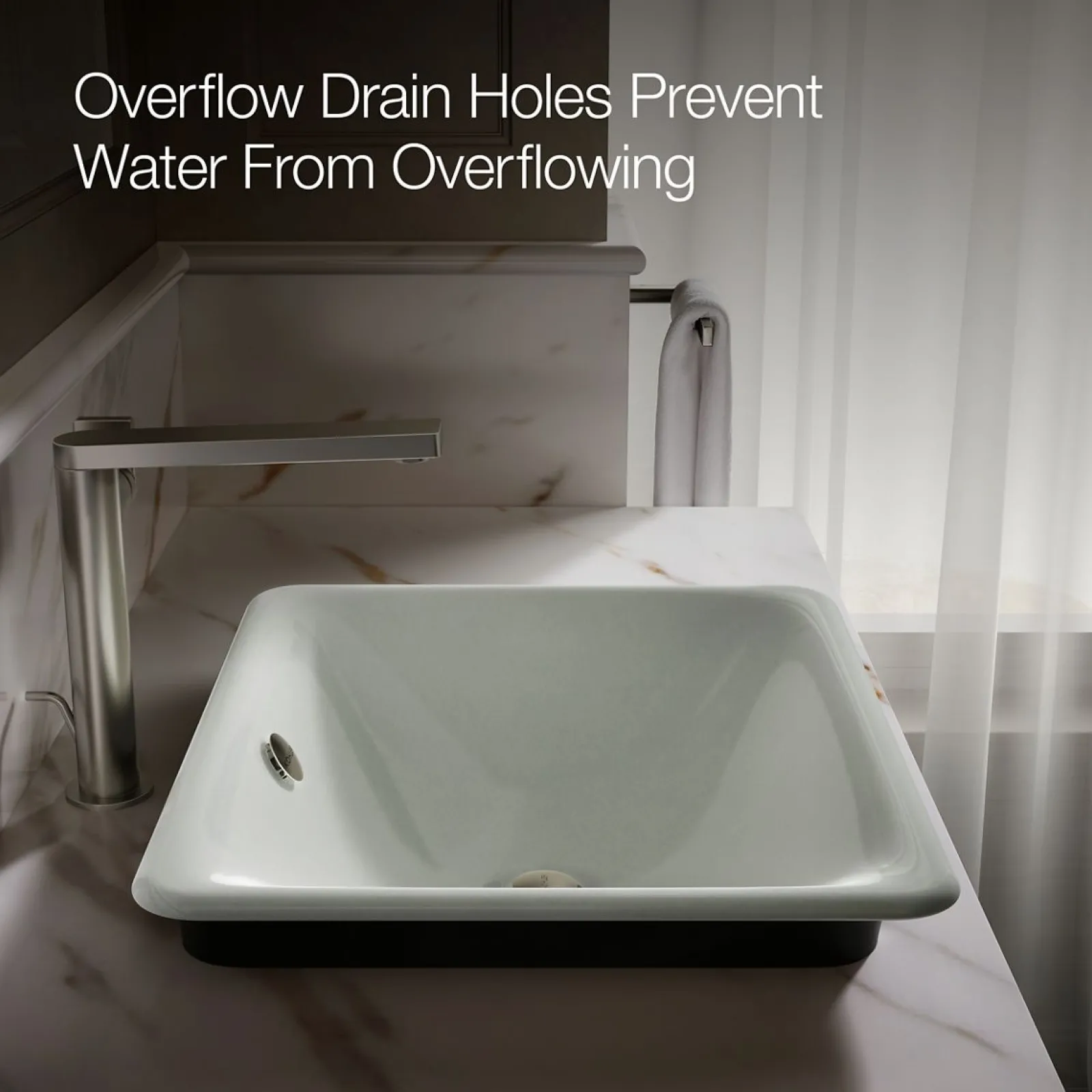 18-1/2" rectangular vessel bathroom sink^Kohler Outlet