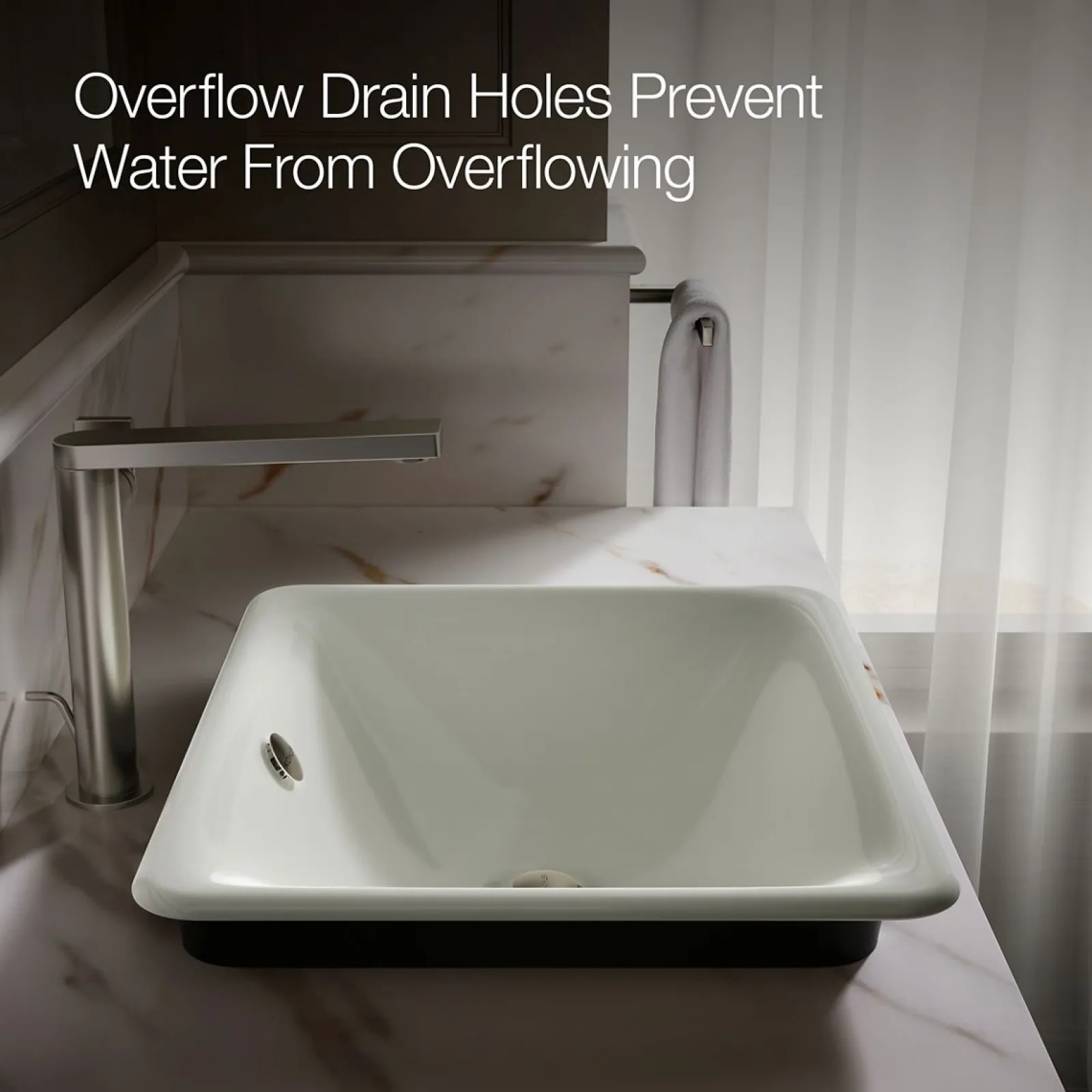 18-1/2" rectangular vessel bathroom sink^Kohler Outlet