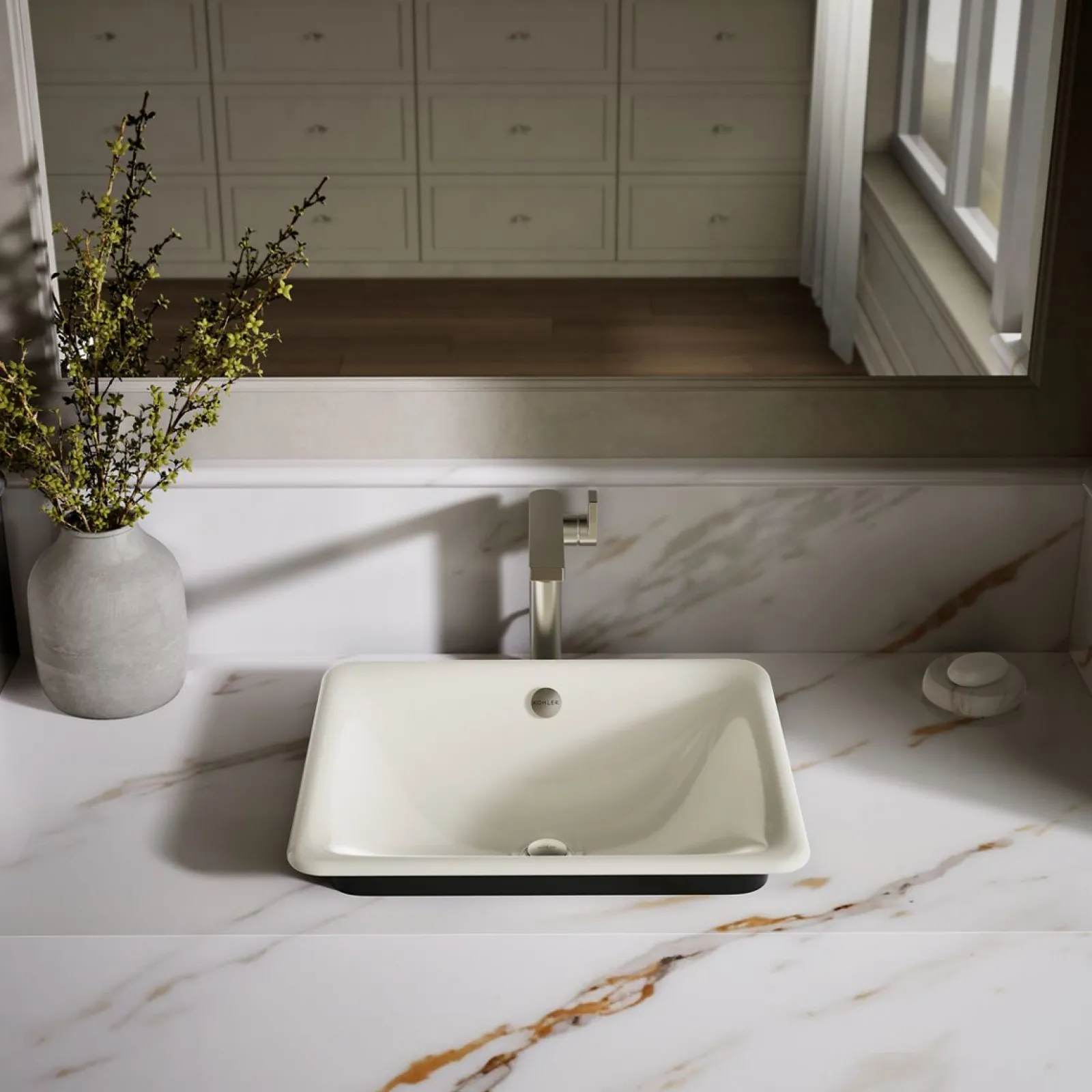 18-1/2" rectangular vessel bathroom sink^Kohler Outlet