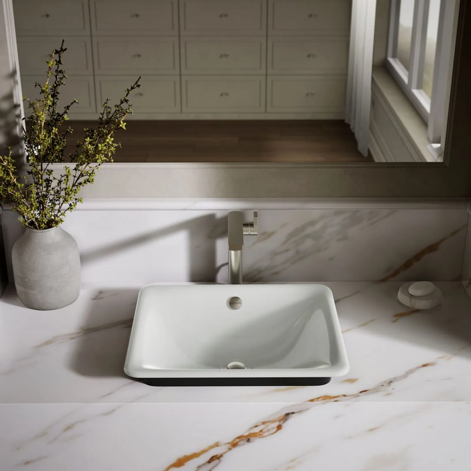 18-1/2" rectangular vessel bathroom sink^Kohler Outlet