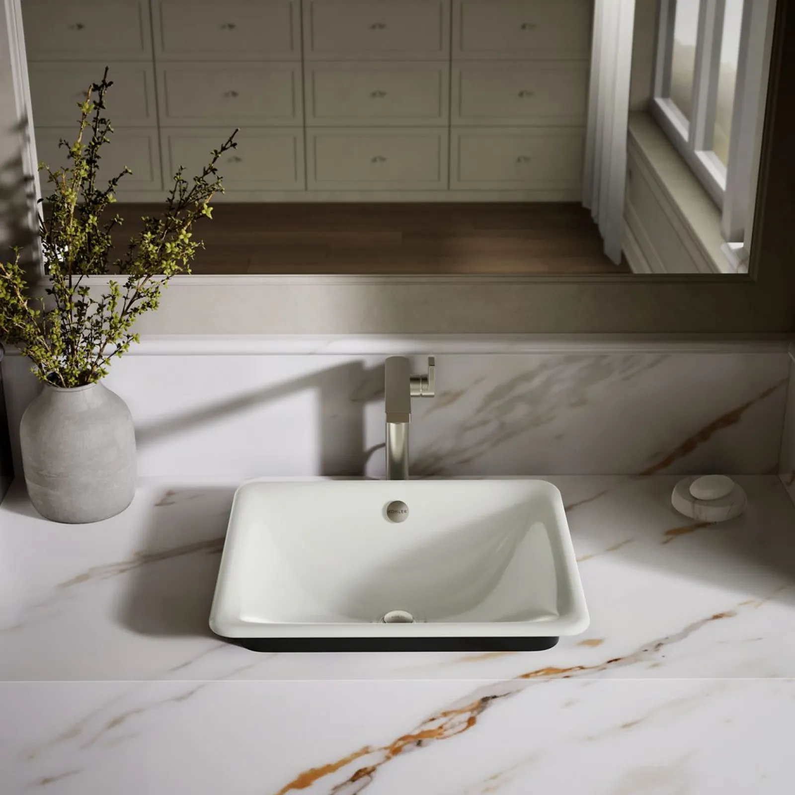 18-1/2" rectangular vessel bathroom sink^Kohler Outlet