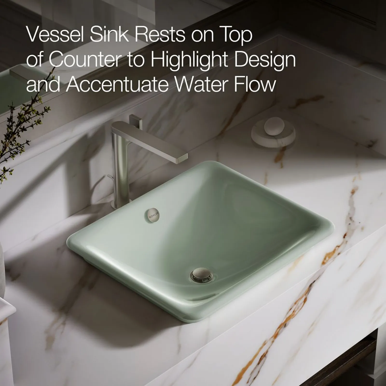 18-1/2" rectangular vessel bathroom sink^Kohler Sale
