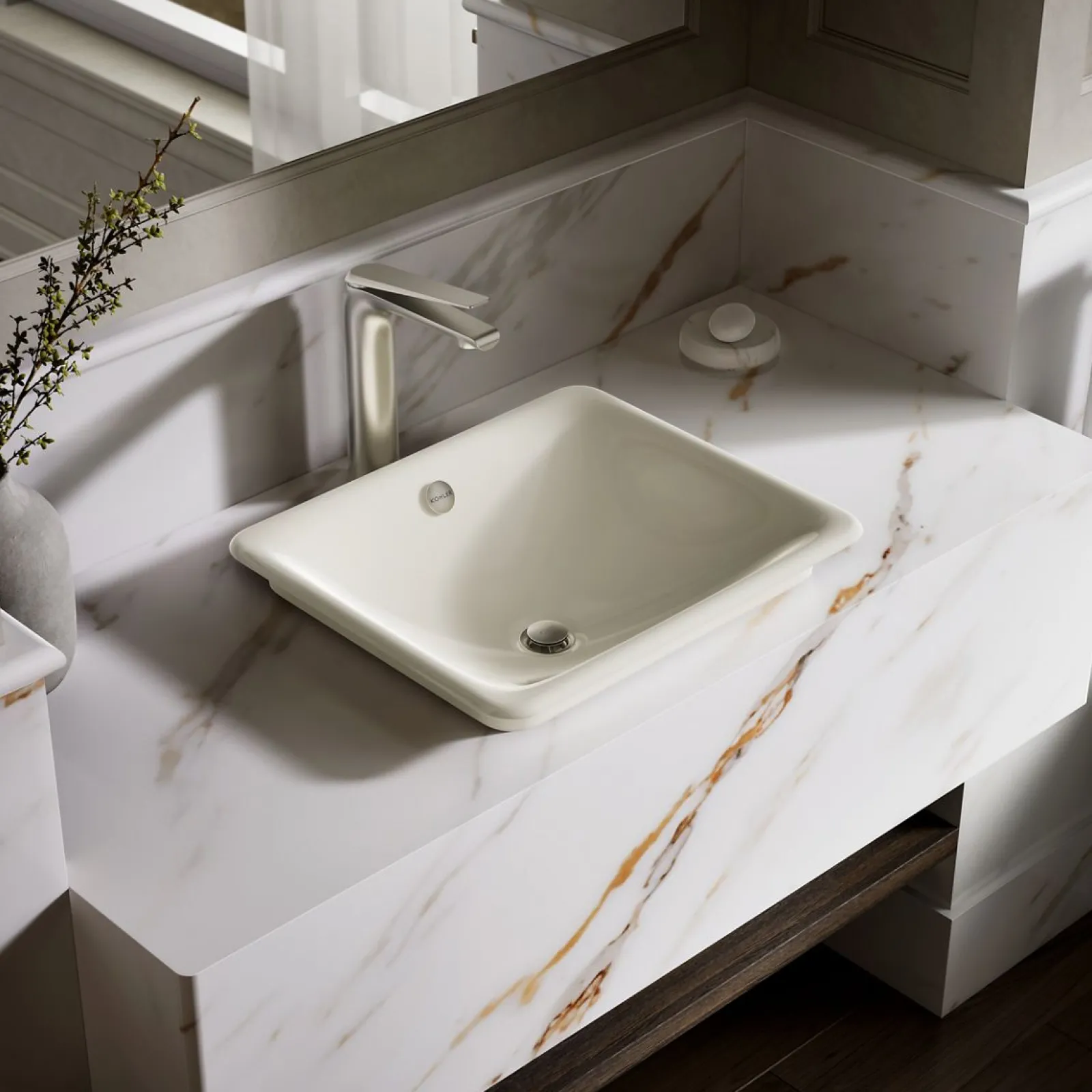 18-1/2" rectangular vessel bathroom sink^Kohler Discount