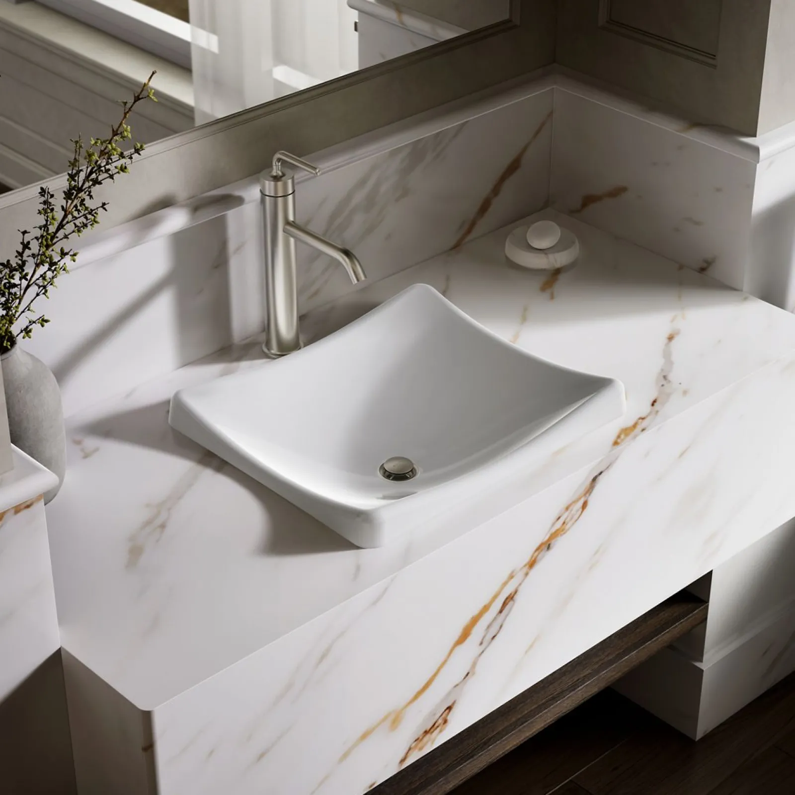18-1/4" rectangular vessel bathroom sink, no overflow^Kohler Discount