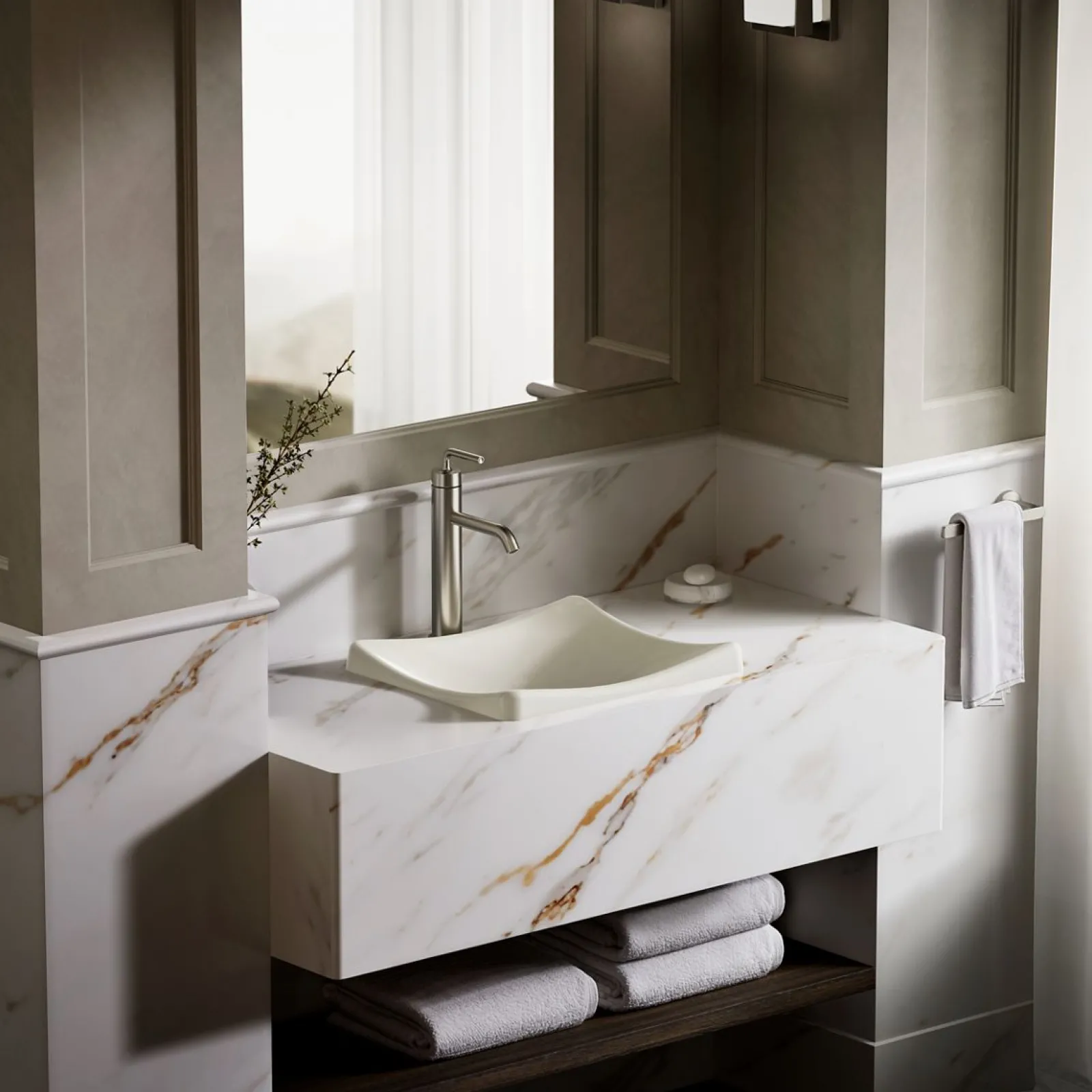 18-1/4" rectangular vessel bathroom sink, no overflow^Kohler Discount