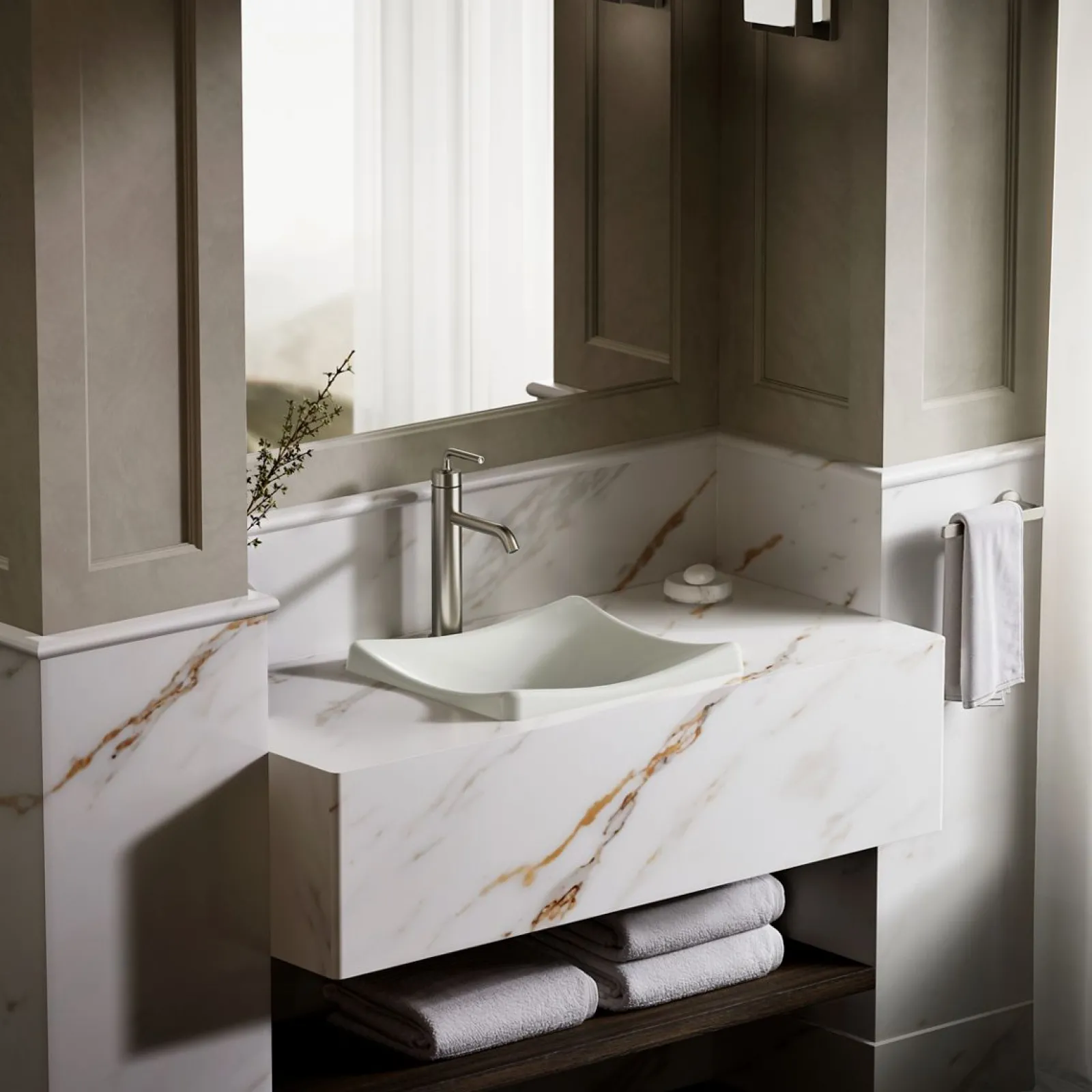 18-1/4" rectangular vessel bathroom sink, no overflow^Kohler Discount