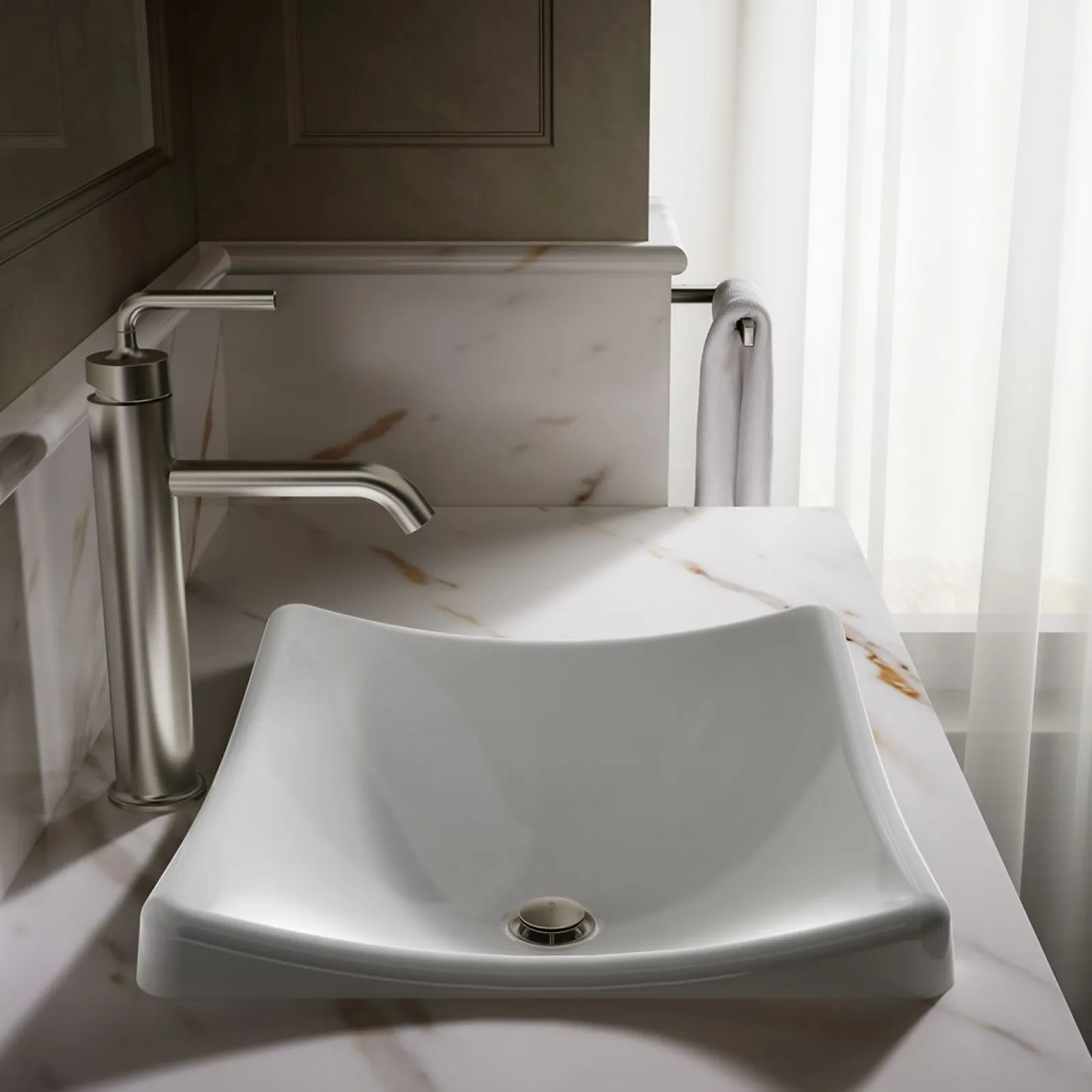 18-1/4" rectangular vessel bathroom sink, no overflow^Kohler Discount