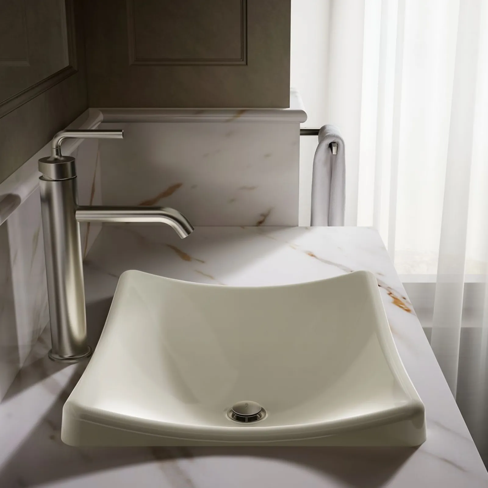 18-1/4" rectangular vessel bathroom sink, no overflow^Kohler Discount