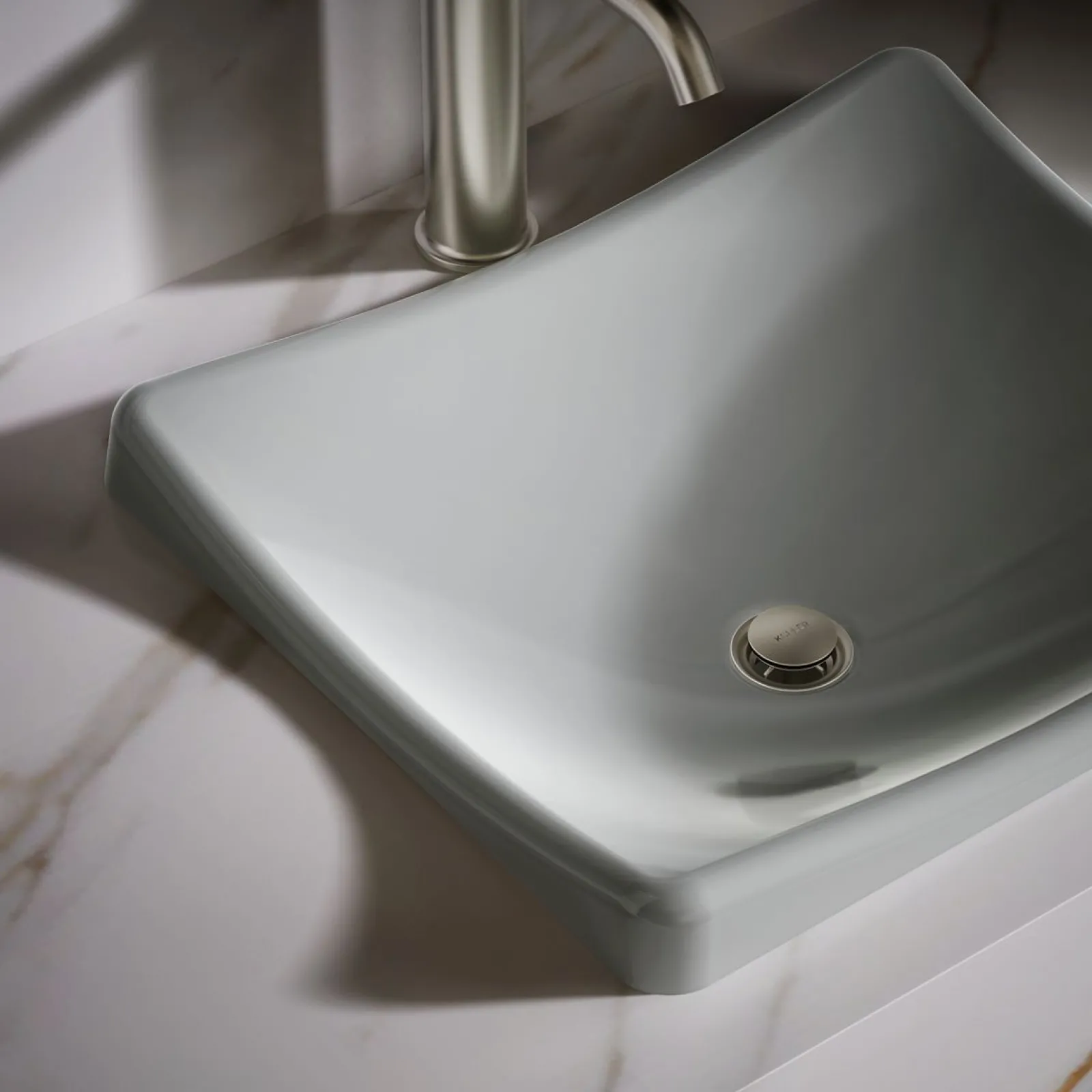 18-1/4" rectangular vessel bathroom sink, no overflow^Kohler Discount