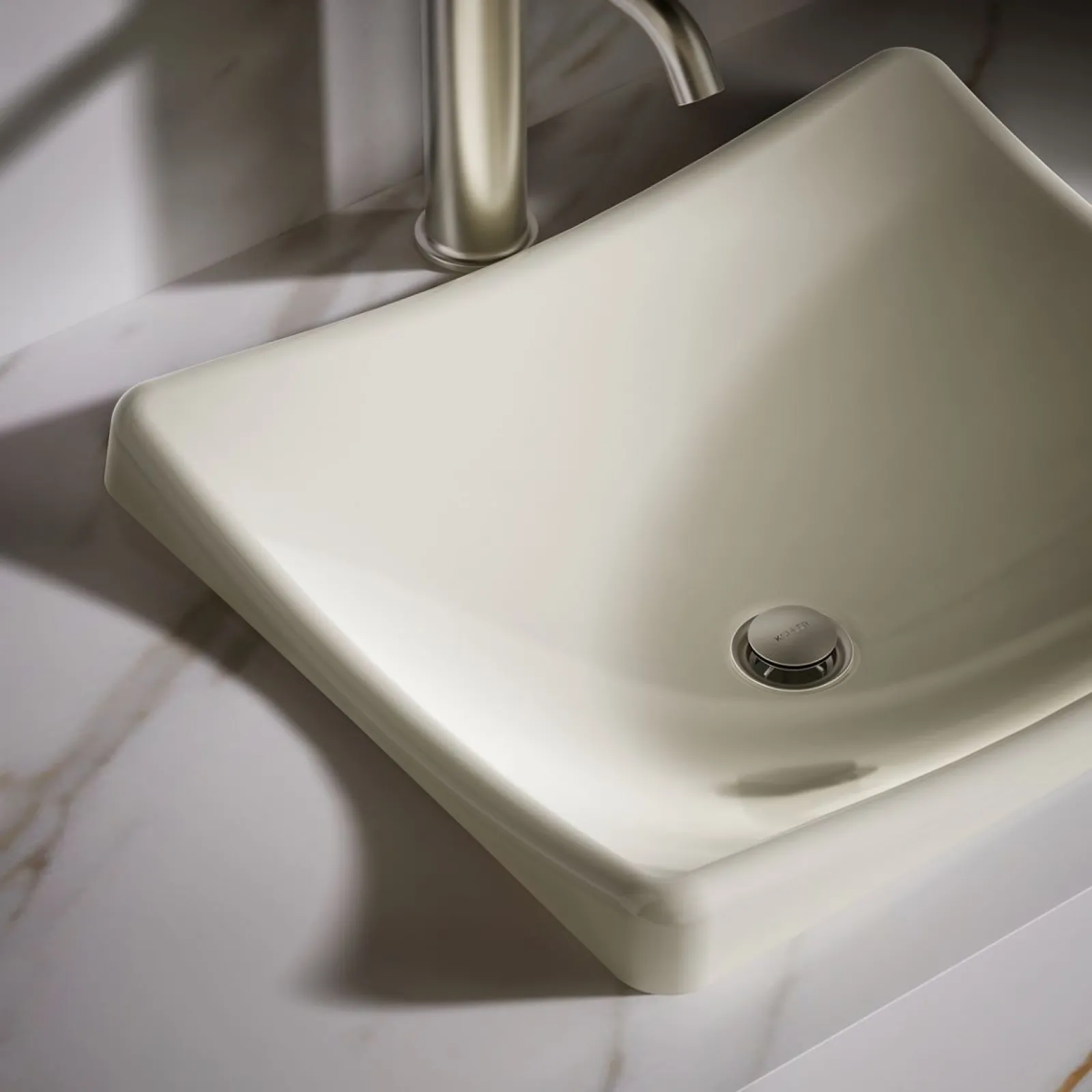 18-1/4" rectangular vessel bathroom sink, no overflow^Kohler Discount