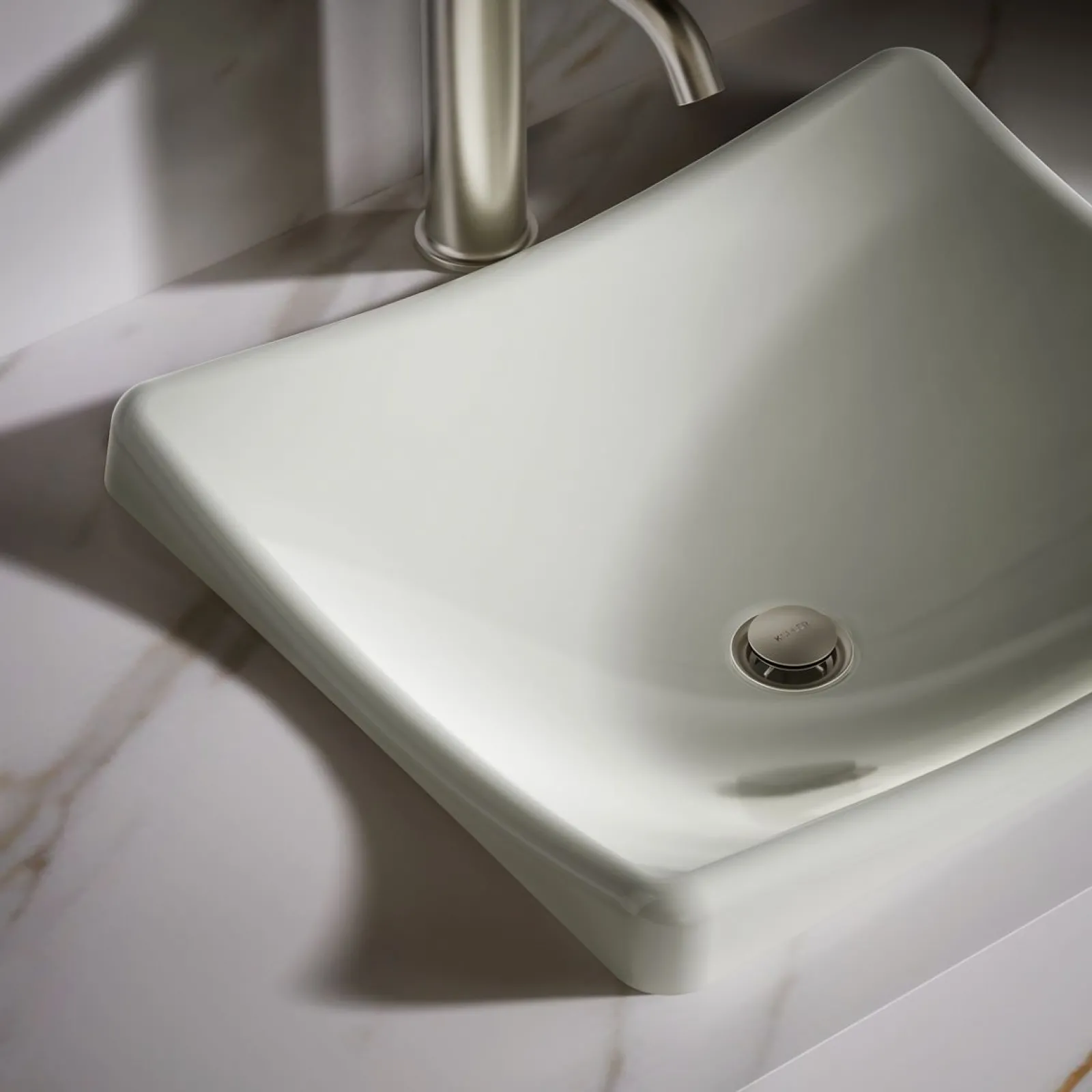 18-1/4" rectangular vessel bathroom sink, no overflow^Kohler Discount