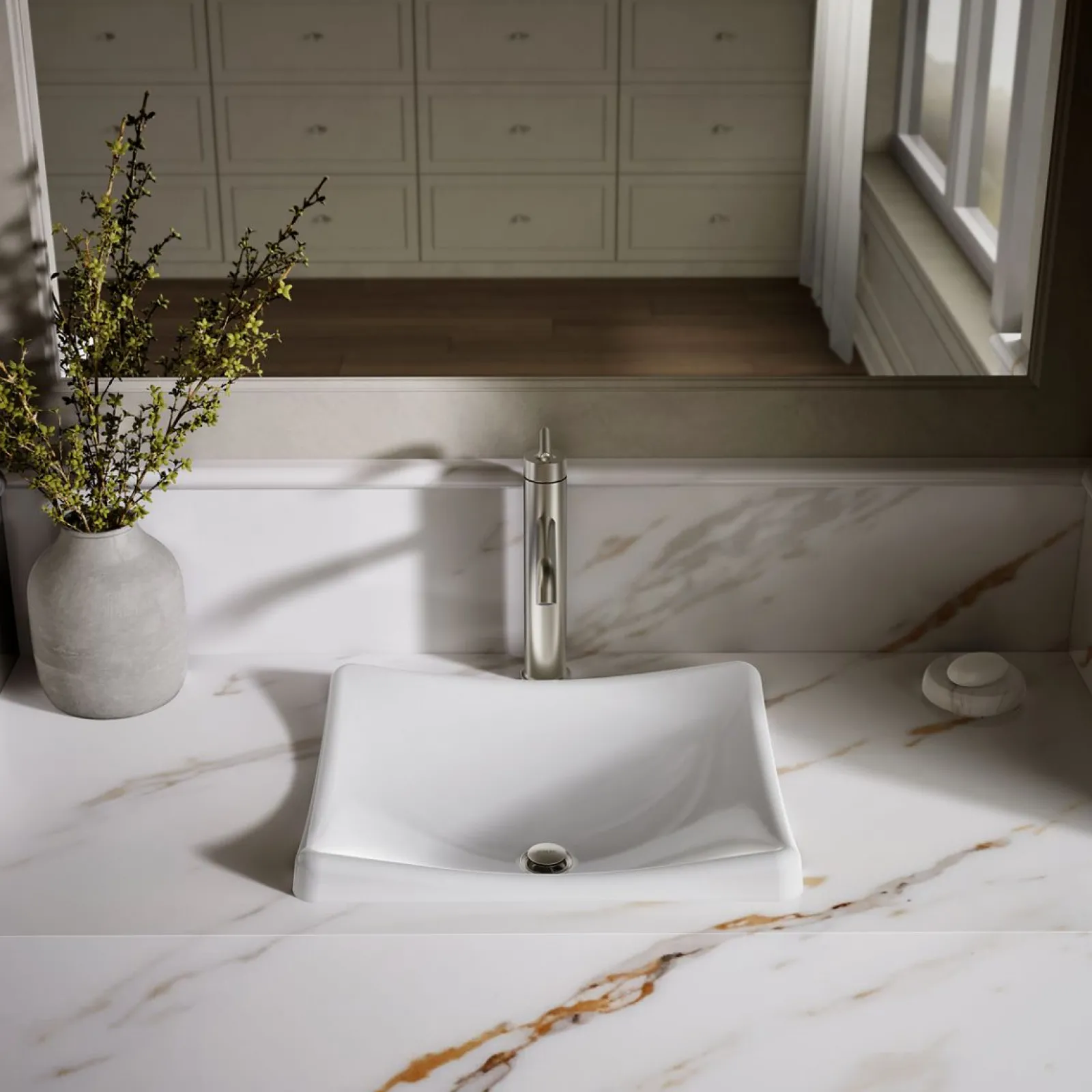 18-1/4" rectangular vessel bathroom sink, no overflow^Kohler Discount