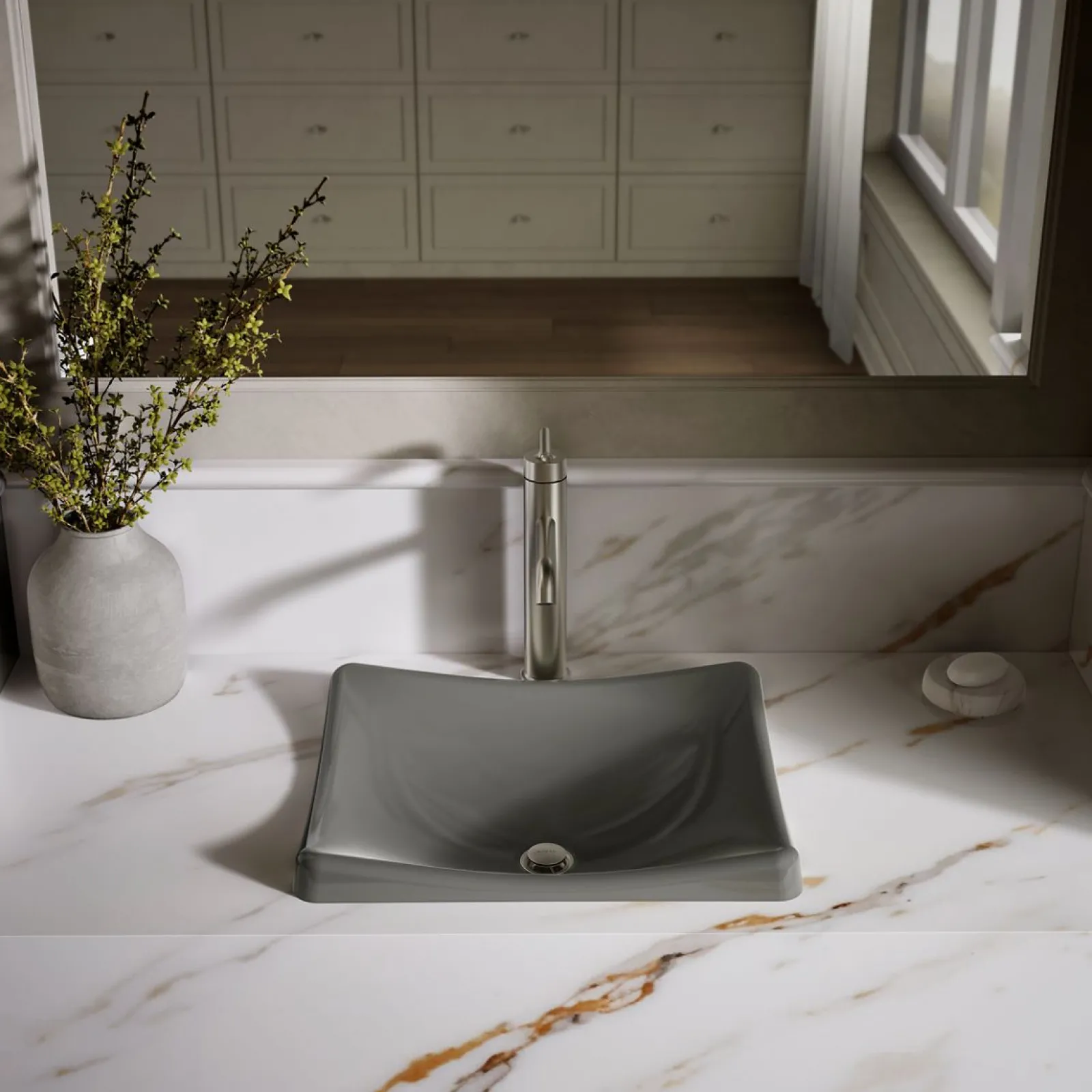 18-1/4" rectangular vessel bathroom sink, no overflow^Kohler Discount