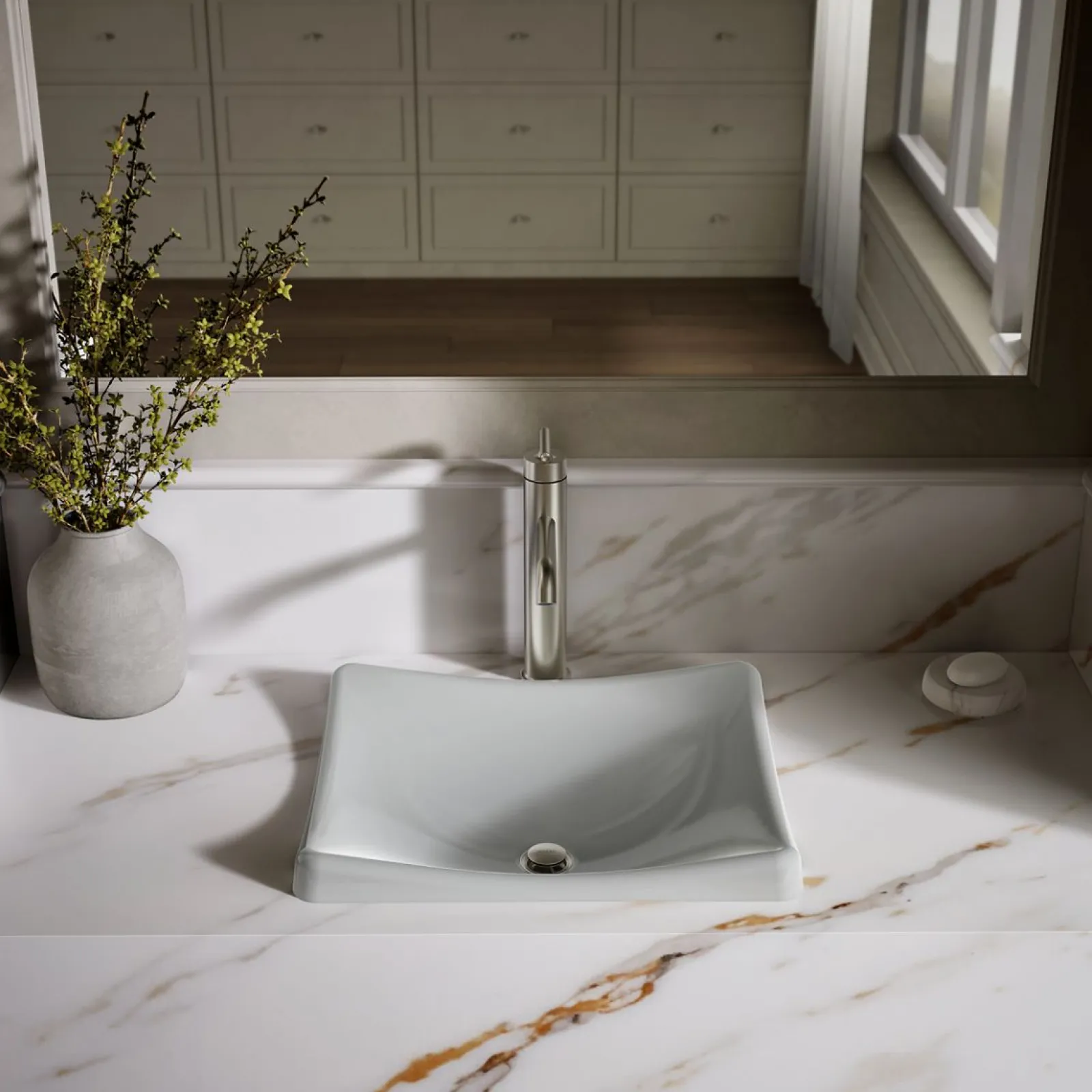 18-1/4" rectangular vessel bathroom sink, no overflow^Kohler Discount