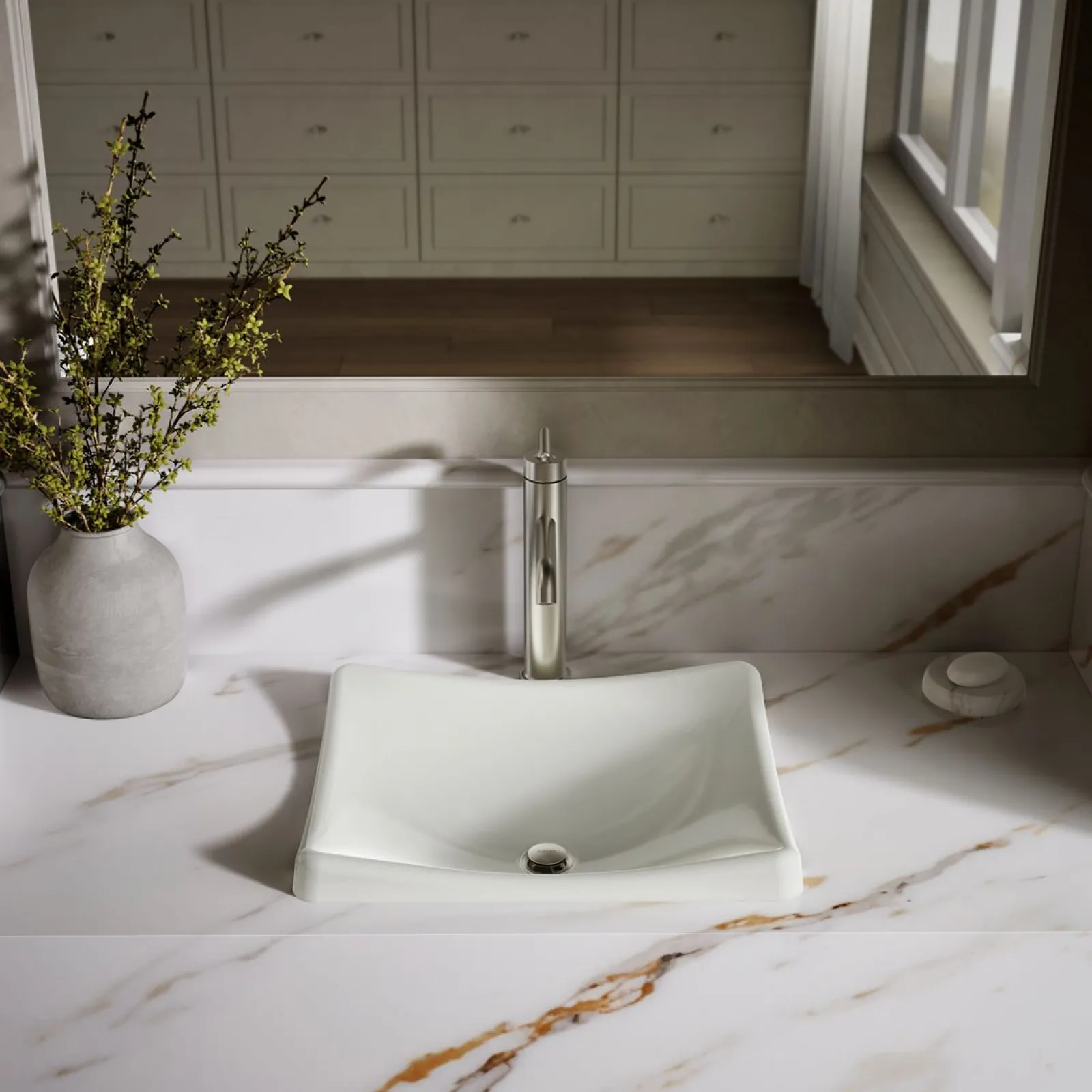 18-1/4" rectangular vessel bathroom sink, no overflow^Kohler Discount