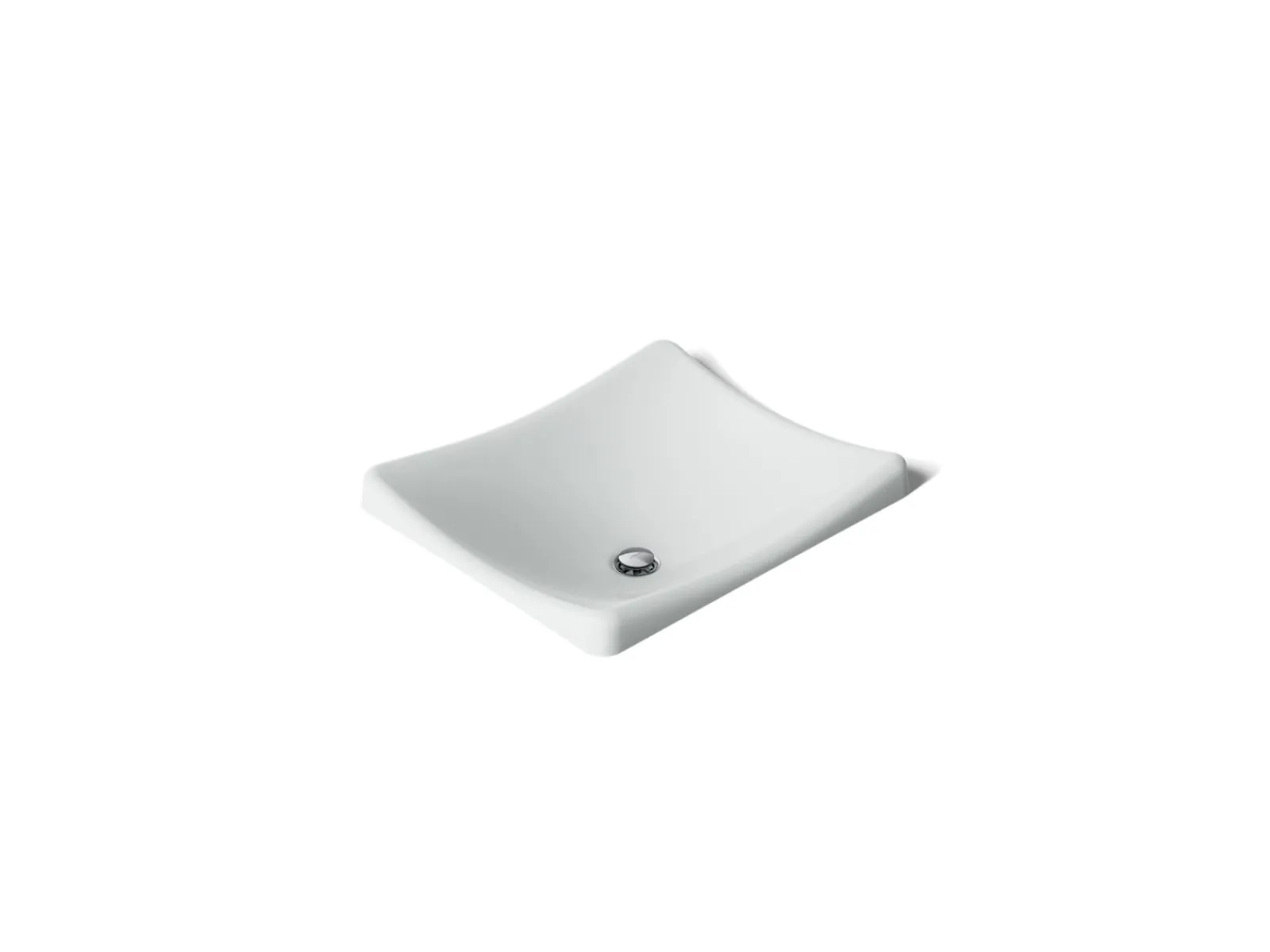 18-1/4" rectangular vessel bathroom sink, no overflow^Kohler Discount