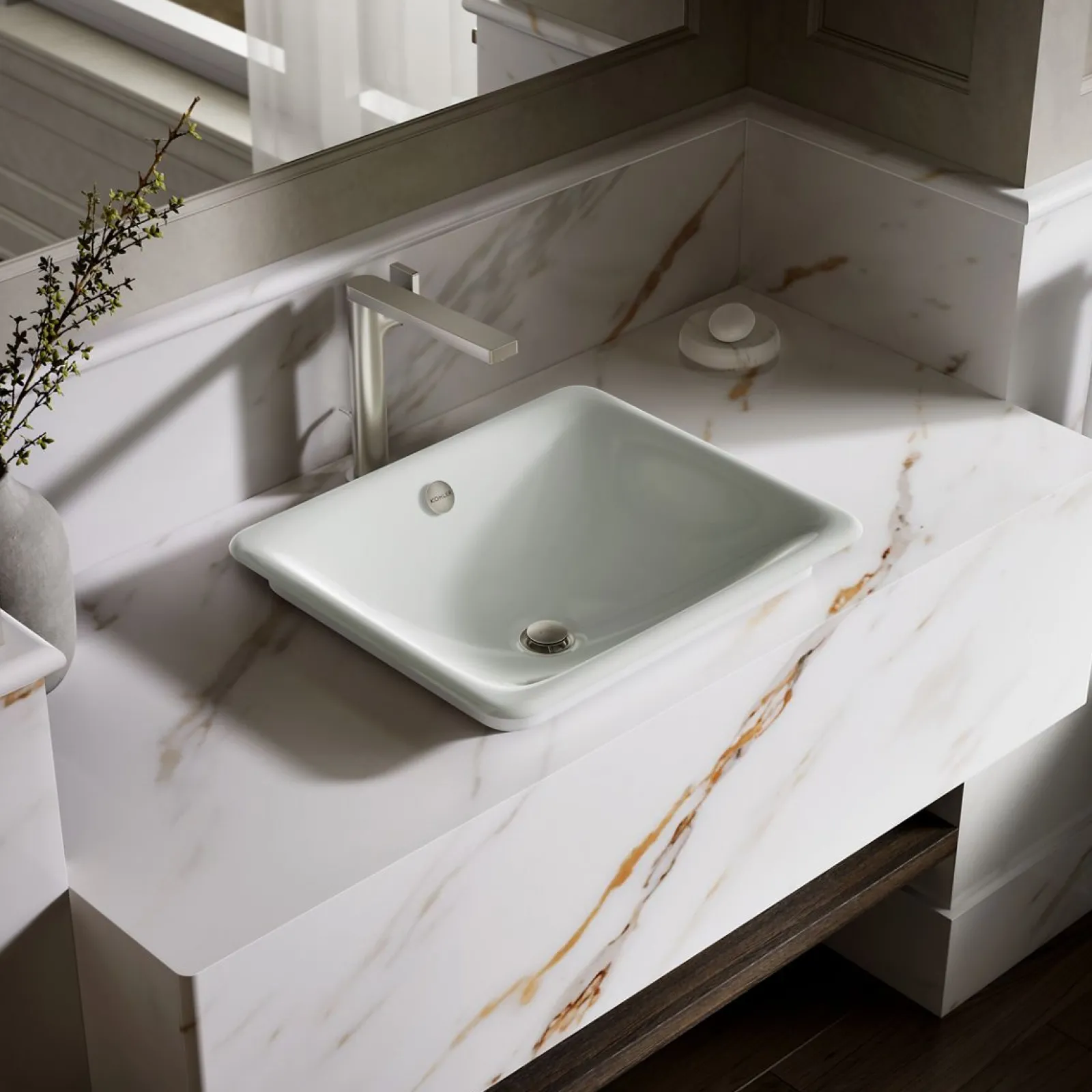 18-1/2" rectangular vessel bathroom sink^Kohler Online