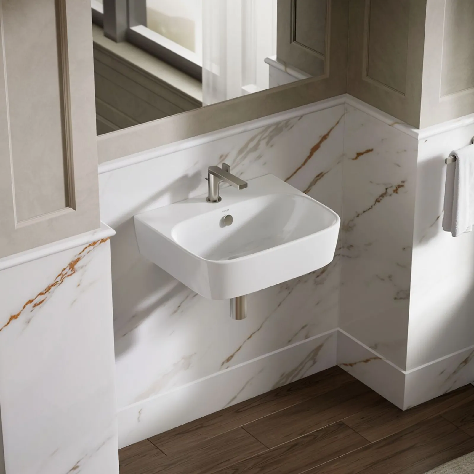21-3/4" rectangular wall-mount bathroom sink^Kohler Discount