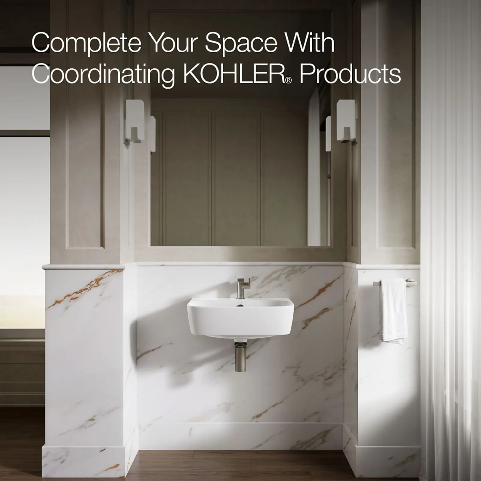 21-3/4" rectangular wall-mount bathroom sink^Kohler Discount