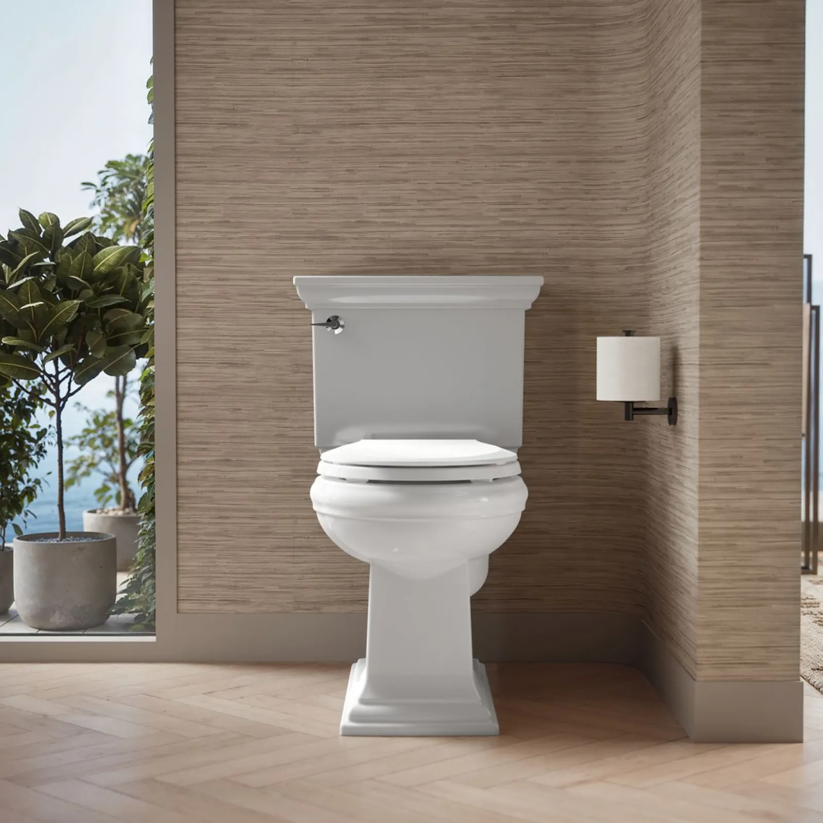 Recycled ReadyLatch® Quiet-Close™ round-front toilet seat^Kohler Sale