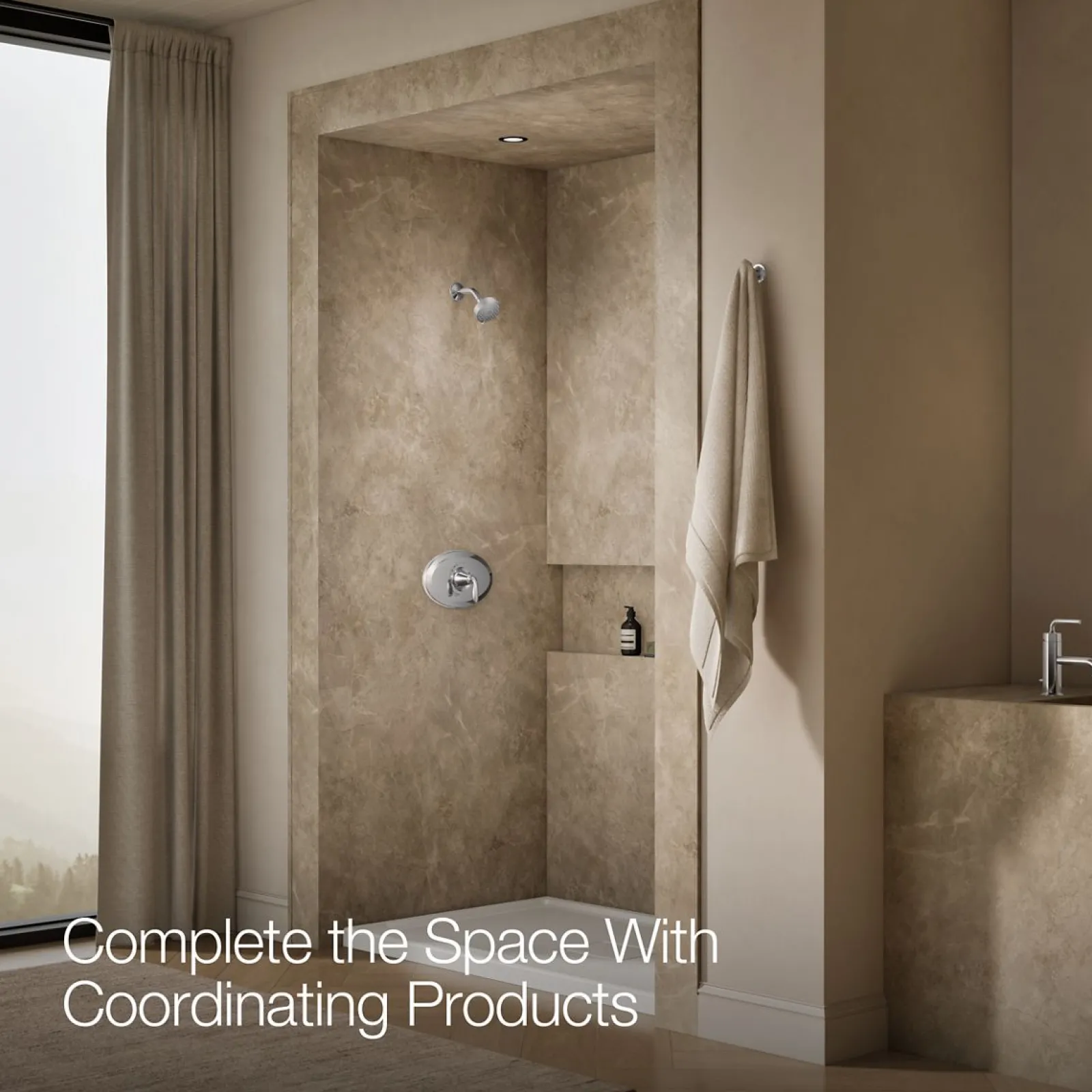 Remodel Rite-Temp® shower trim kit, 1.75 gpm^Kohler New