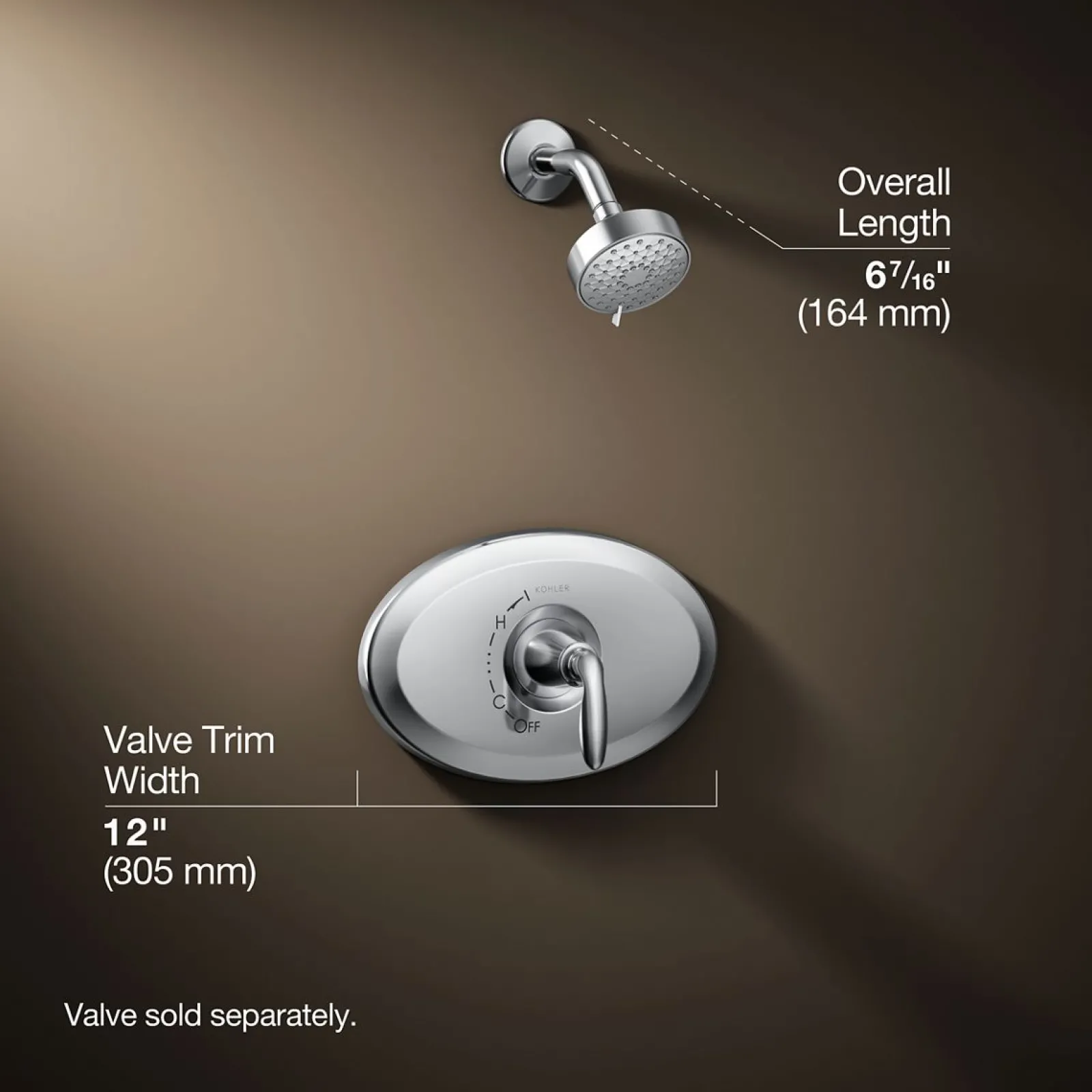 Remodel Rite-Temp® shower trim kit, 1.75 gpm^Kohler New