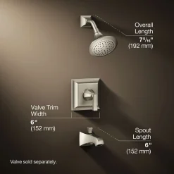 Rite-Temp® bath and shower trim kit, 2.5 gpm^Kohler Hot