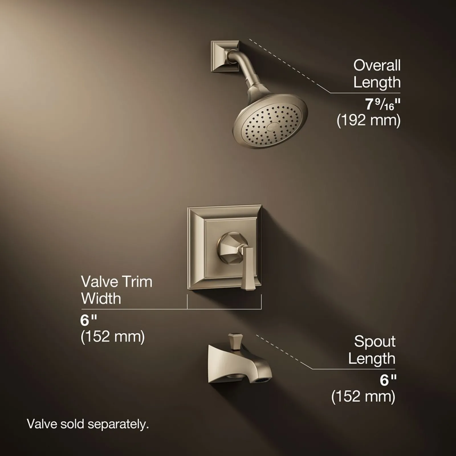 Rite-Temp® bath and shower trim kit, 2.5 gpm^Kohler Hot