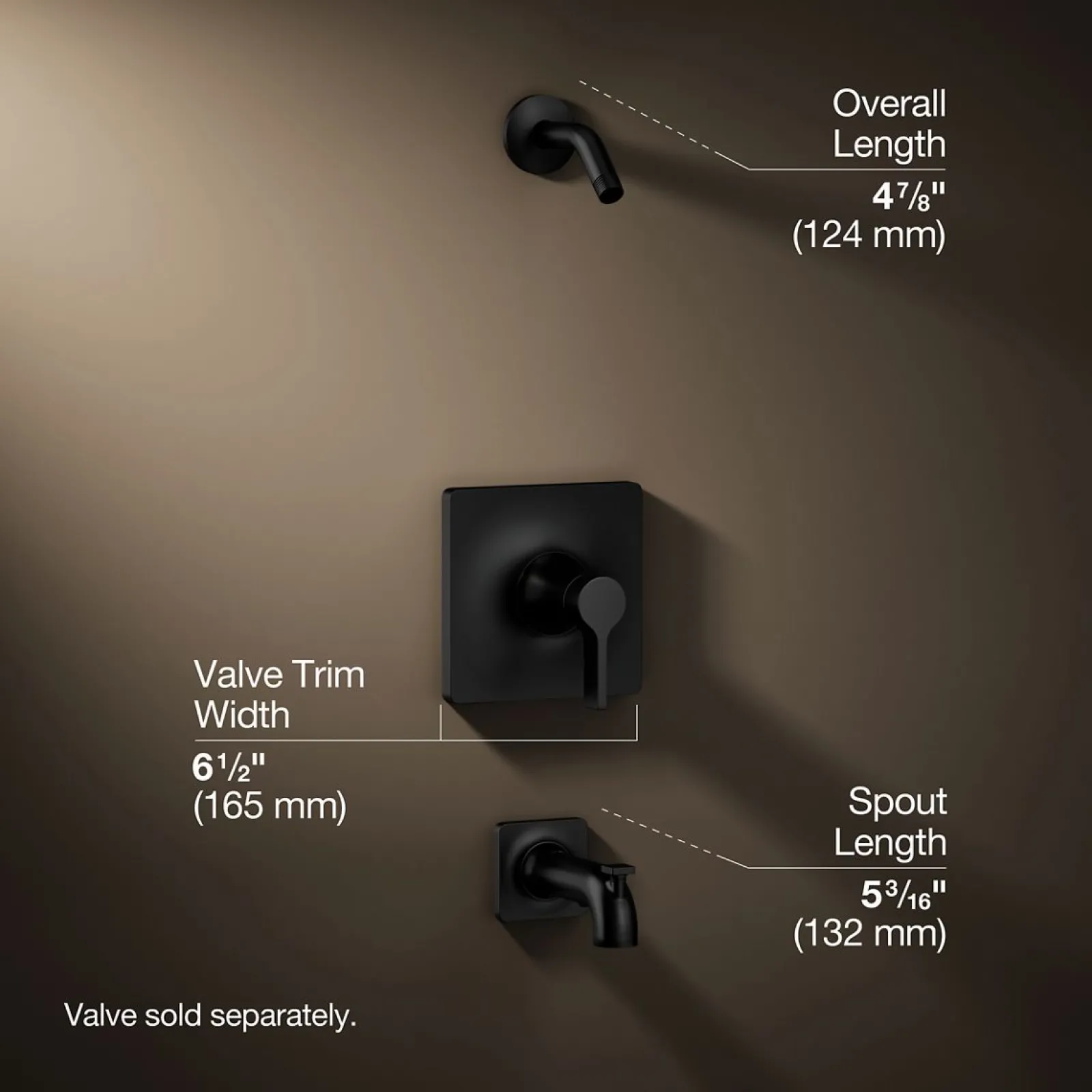 Rite-Temp® bath and shower trim kit, without showerhead^Kohler