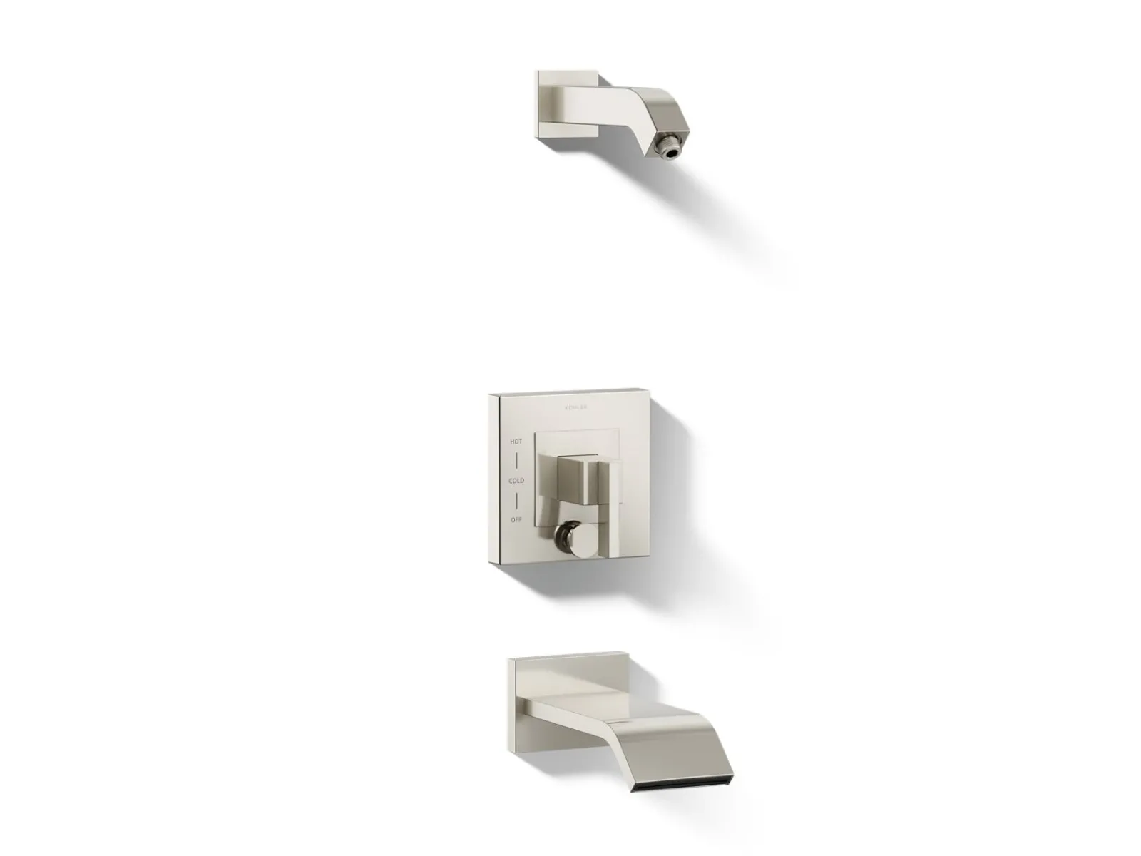 Rite-Temp® bath and shower trim kit with push-button diverter, without showerhead^Kohler Outlet