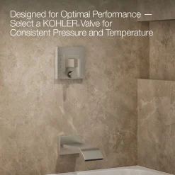 Rite-Temp® bath and shower trim kit with push-button diverter, without showerhead^Kohler Outlet