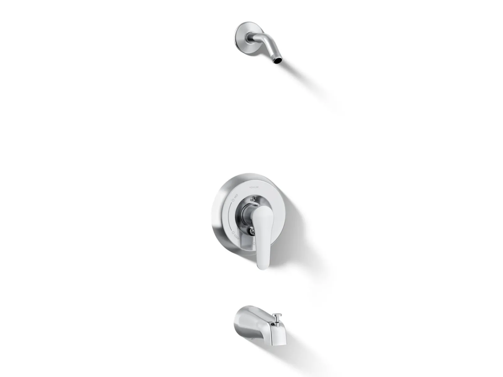 Rite-Temp® bath and shower trim kit, without showerhead^Kohler Hot
