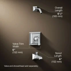 Rite-Temp® bath and shower trim kit, without showerhead^Kohler Outlet
