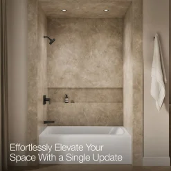 Rite-Temp® bath and shower trim kit with push-button diverter, without showerhead^Kohler New