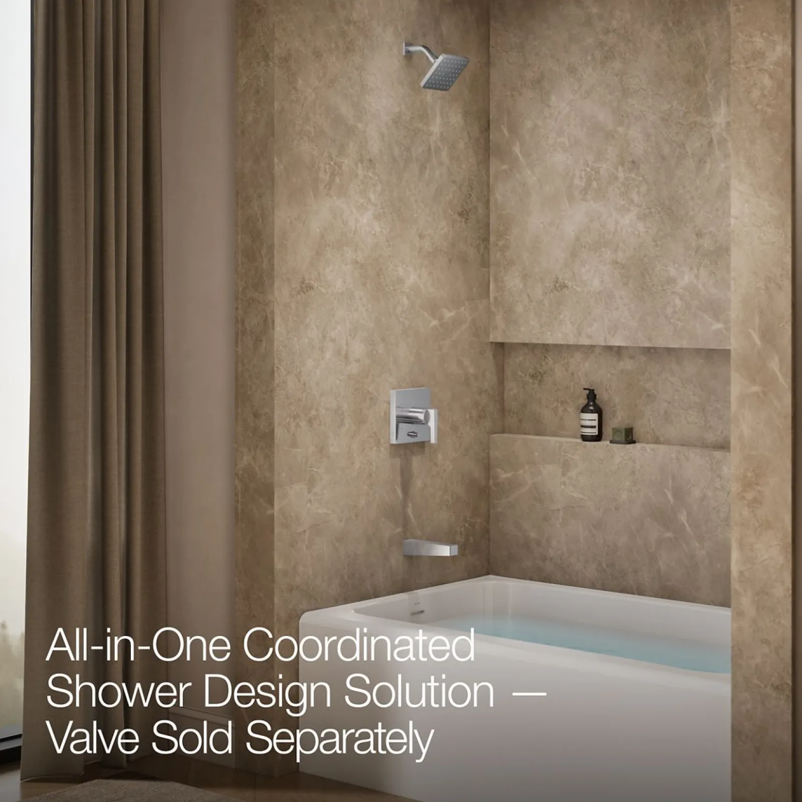 Rite-Temp® bath and shower trim kit with push-button diverter, 2.5 gpm^Kohler Hot