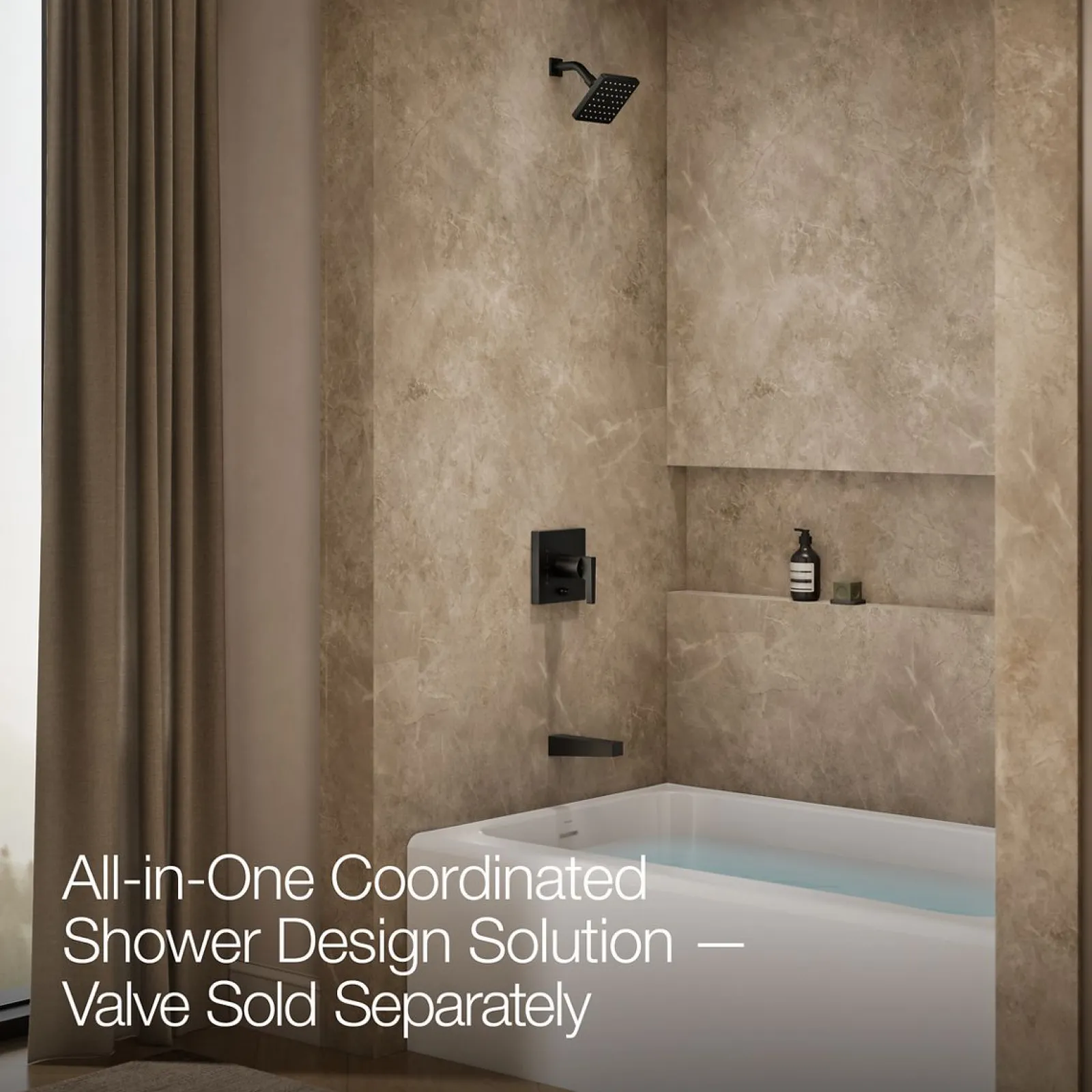 Rite-Temp® bath and shower trim kit with push-button diverter, 2.5 gpm^Kohler Hot