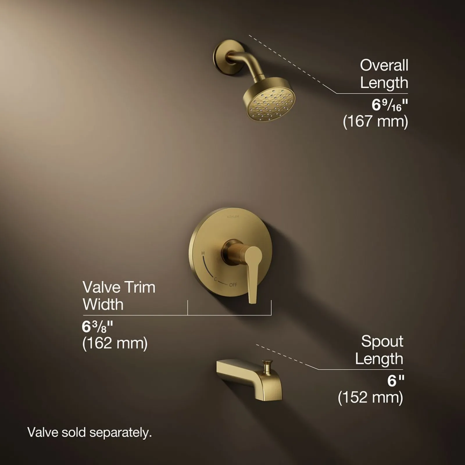 Rite-Temp® bath and shower trim kit, 2.5 gpm^Kohler Outlet