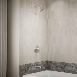 Rite-Temp® bath and shower trim kit with push-button diverter, 1.5 gpm^Kohler Hot